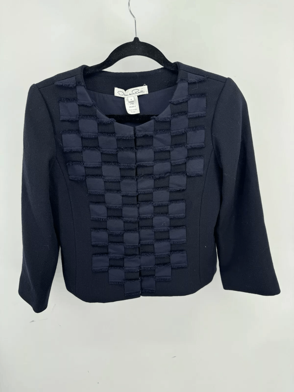 Oscar De La Renta Oscar de la Renta 2013 Plaid Print Evening Jacket Size S US4 Size S / US 4 / IT 40 - 3 Thumbnail