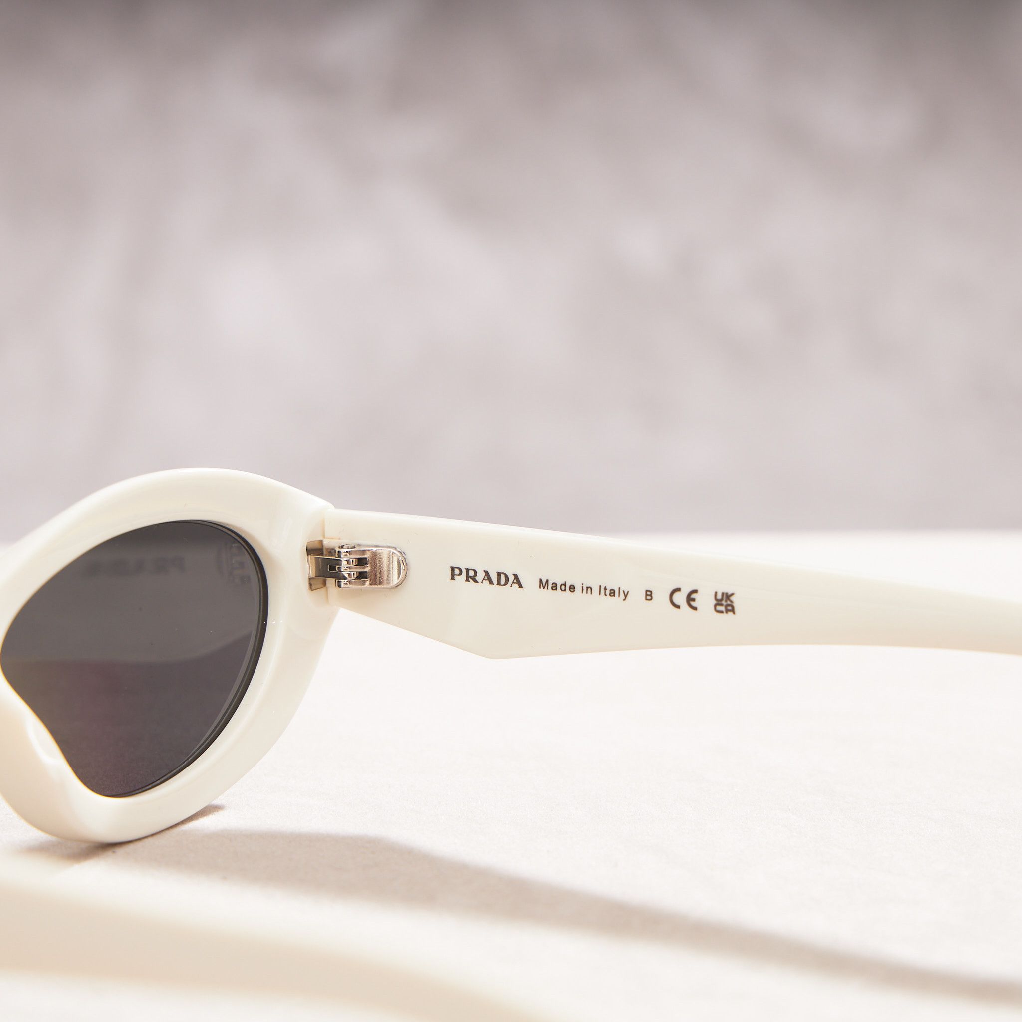 Prada PRADA PR 26ZS 17K08Z Sunglasses White Size ONE SIZE - 8 Thumbnail