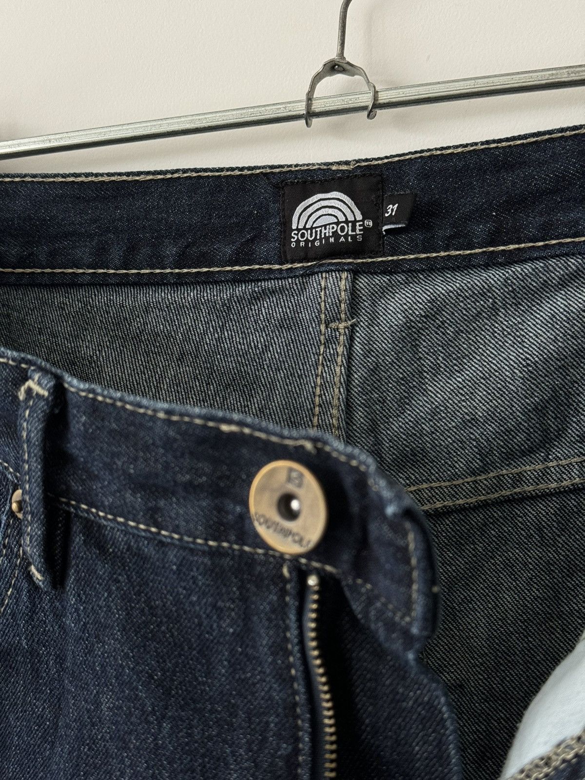 JNCO × Southpole × Vintage Vintage Southpole Dark Blue Washed Jeans Pants Size US 31 - 6 Thumbnail