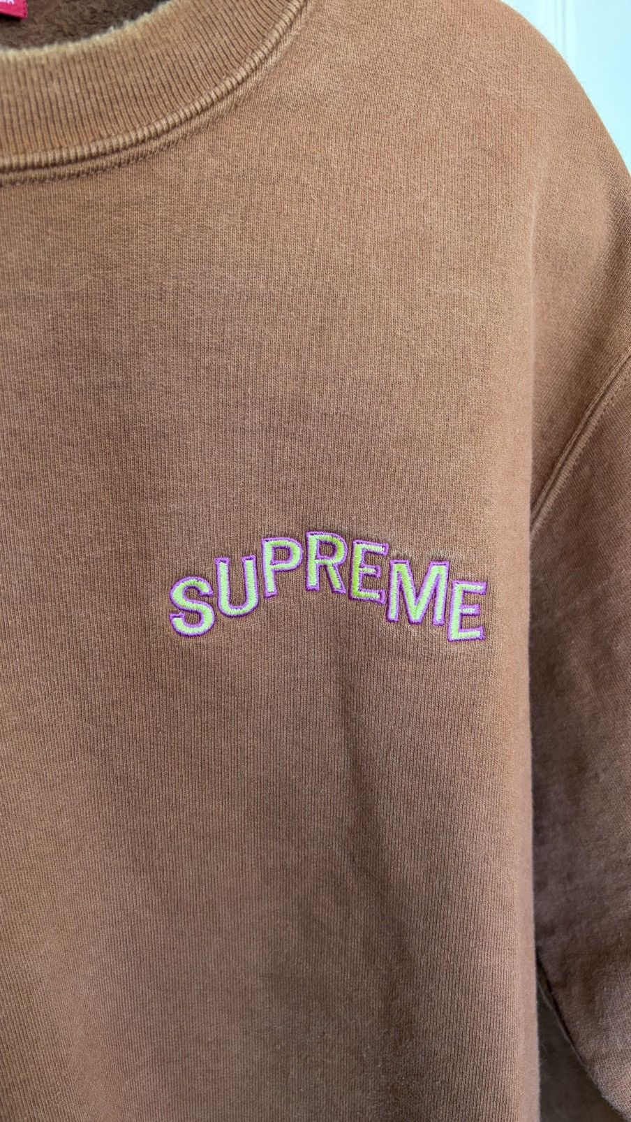Supreme Supreme Step Arc Crewneck Brown FW Crewneck Sweatshirt Size US M / EU 48-50 / 2 - 5 Thumbnail
