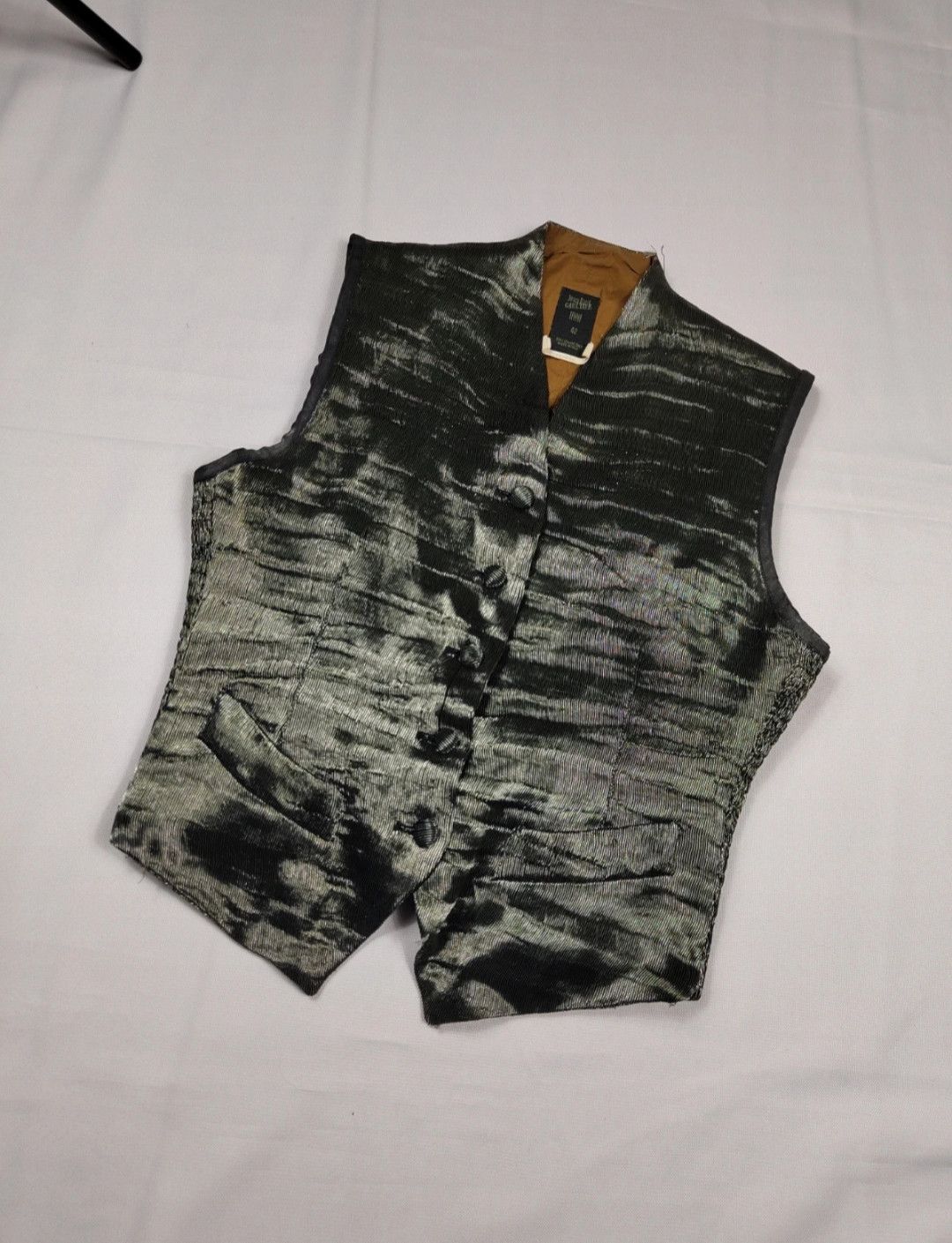 Jean Paul Gaultier 80s Vintage Jean Paul Gaultier Metallic Thread Vest Size M / US 6-8 / IT 42-44 - 1 Thumbnail
