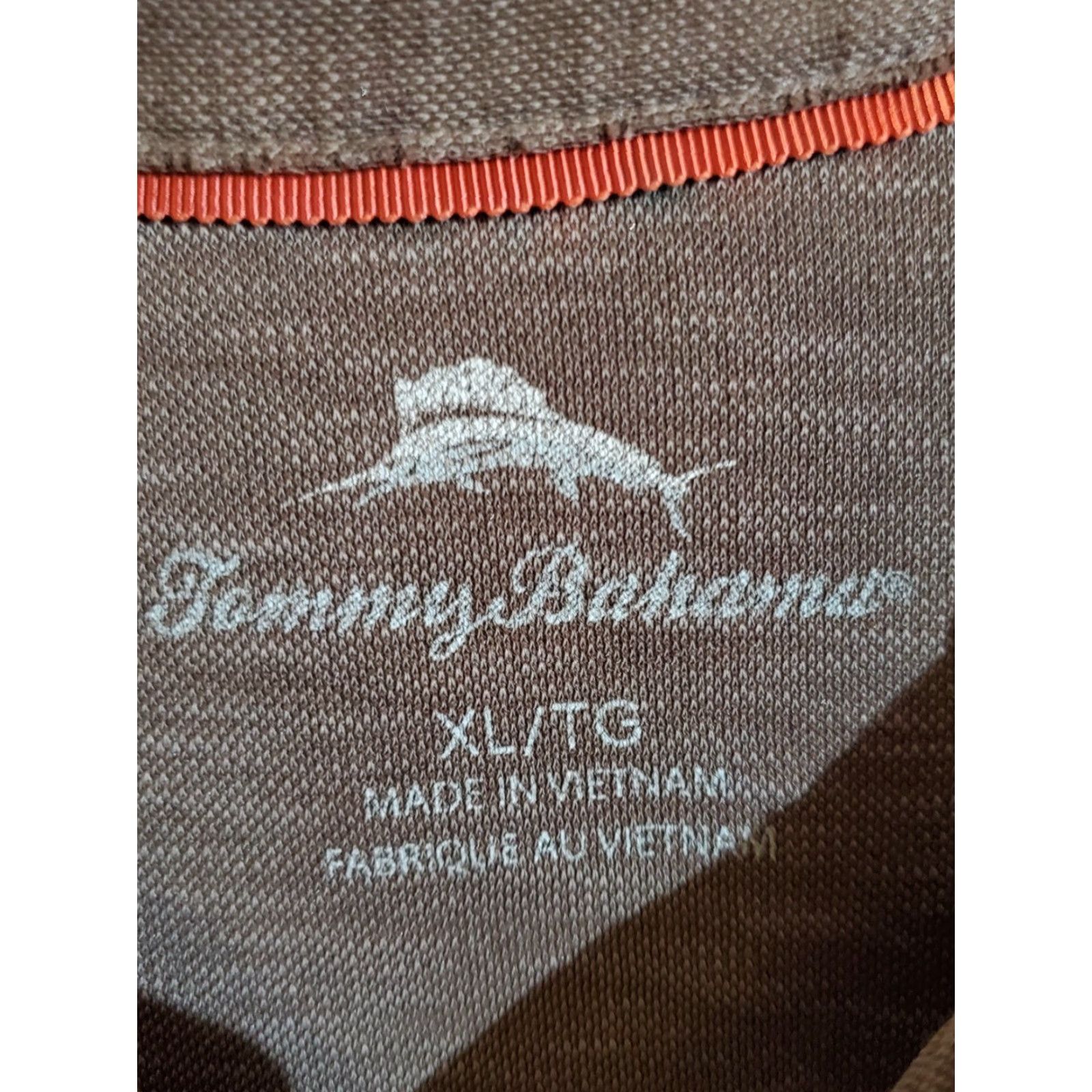 Tommy Bahama Tommy Bahama Jeans Polo Shirt Mens Salmon Short Sleeve XL Large Regular Cotton Tencel Knit Size US XL / EU 56 / 4 - 3 Thumbnail