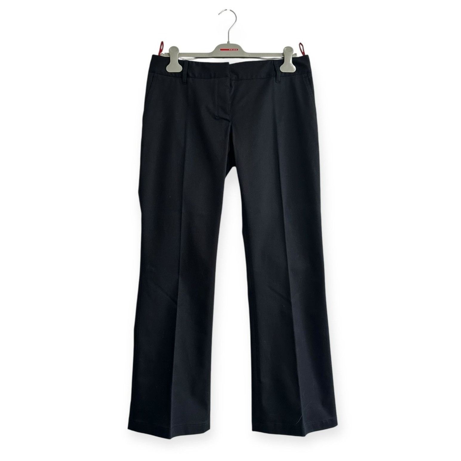 Prada Prada Vintage Dark Blue Cotton Trousers Pants 2000s Era Size Size 32" / US 10 / IT 46 - 1 Thumbnail