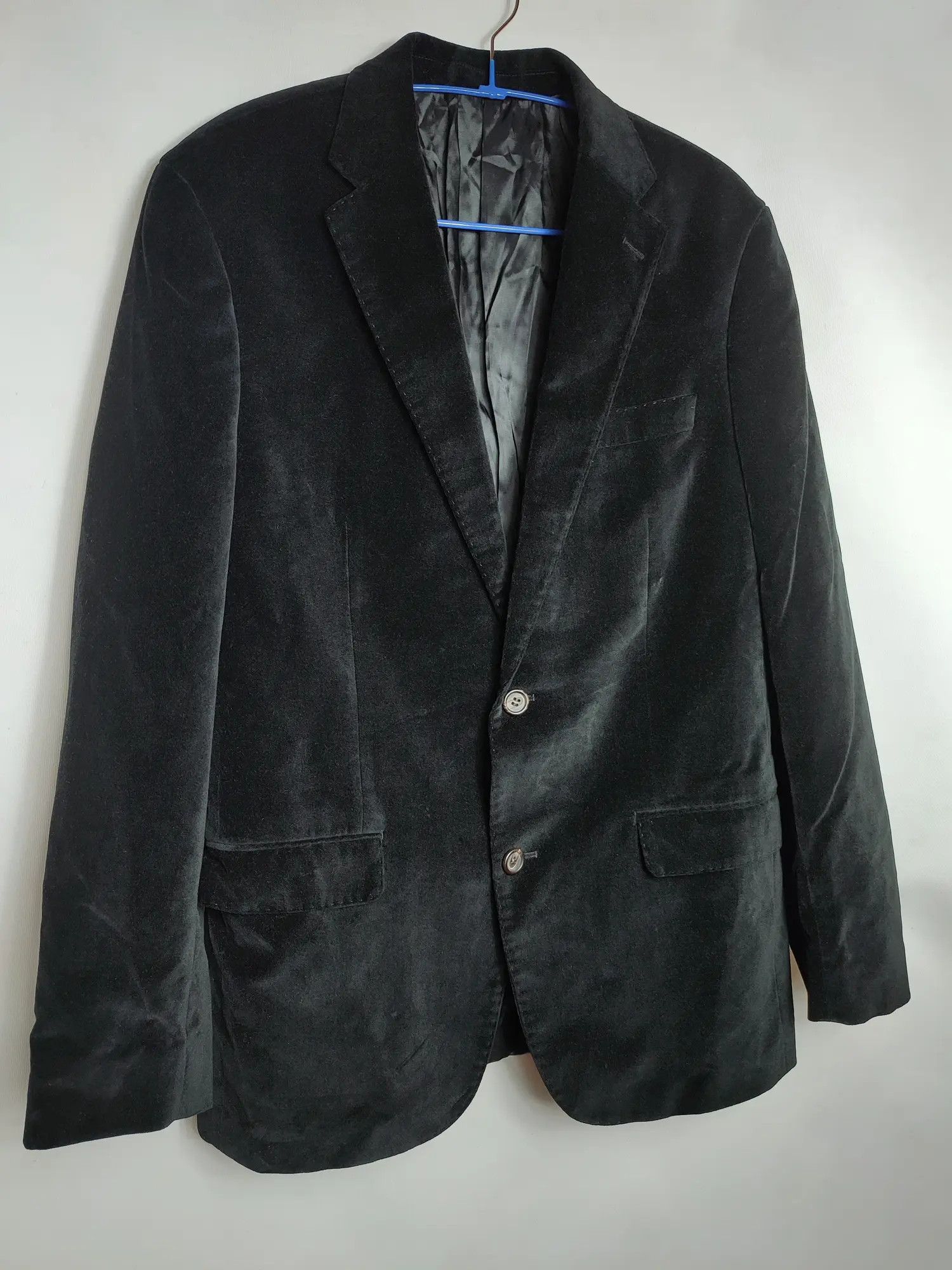 Lauren Ralph Lauren × Polo Ralph Lauren × Ralph Lauren Black Label LRL Ralph Lauren Velour Black Blazer Size 48R - 1 Thumbnail