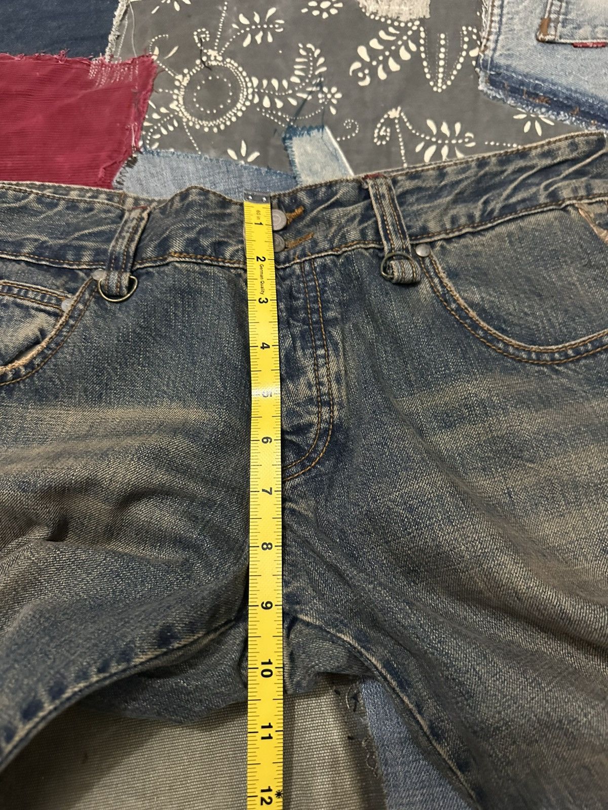 Tornado Mart Tornado Mart Distressed Denim Flared Frayed Jeans Size US 33 - 22 Thumbnail