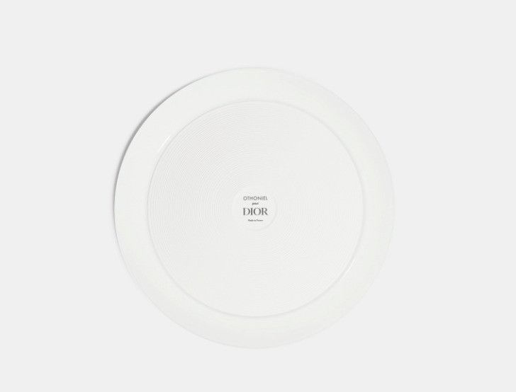 Dior o1w1db10425 HYJ01PO Size: OS / Dinner Plate in Gold & White Size ONE SIZE - 2 Thumbnail