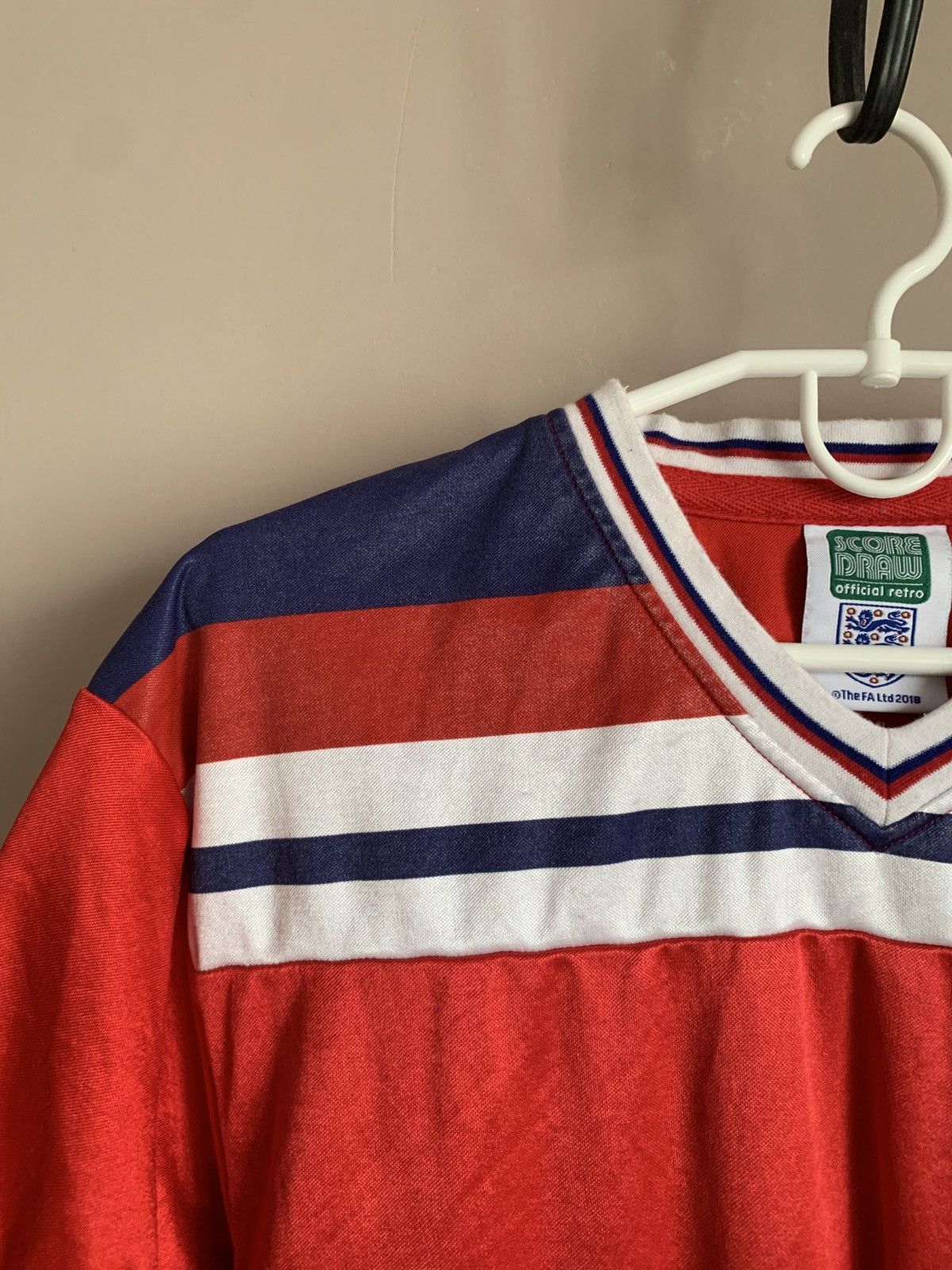 Vintage England 1983 vintage score draw soccer jersey football Size US S / EU 44-46 / 1 - 6 Thumbnail