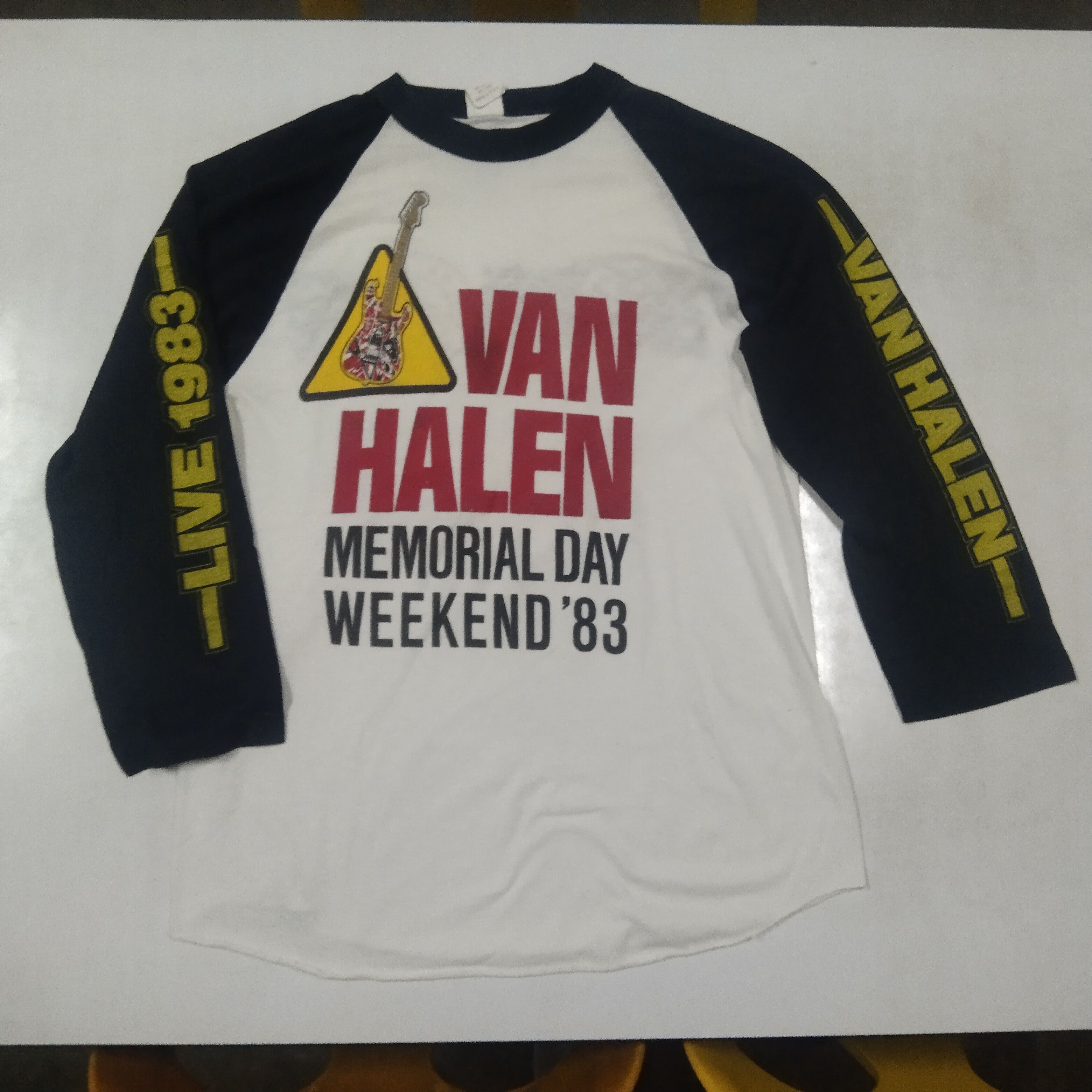 Band Tees × Vintage Vintage Van Halen Memorial Day Weekend 83 3/4 Sleeve Size US M / EU 48-50 / 2 - 3 Thumbnail