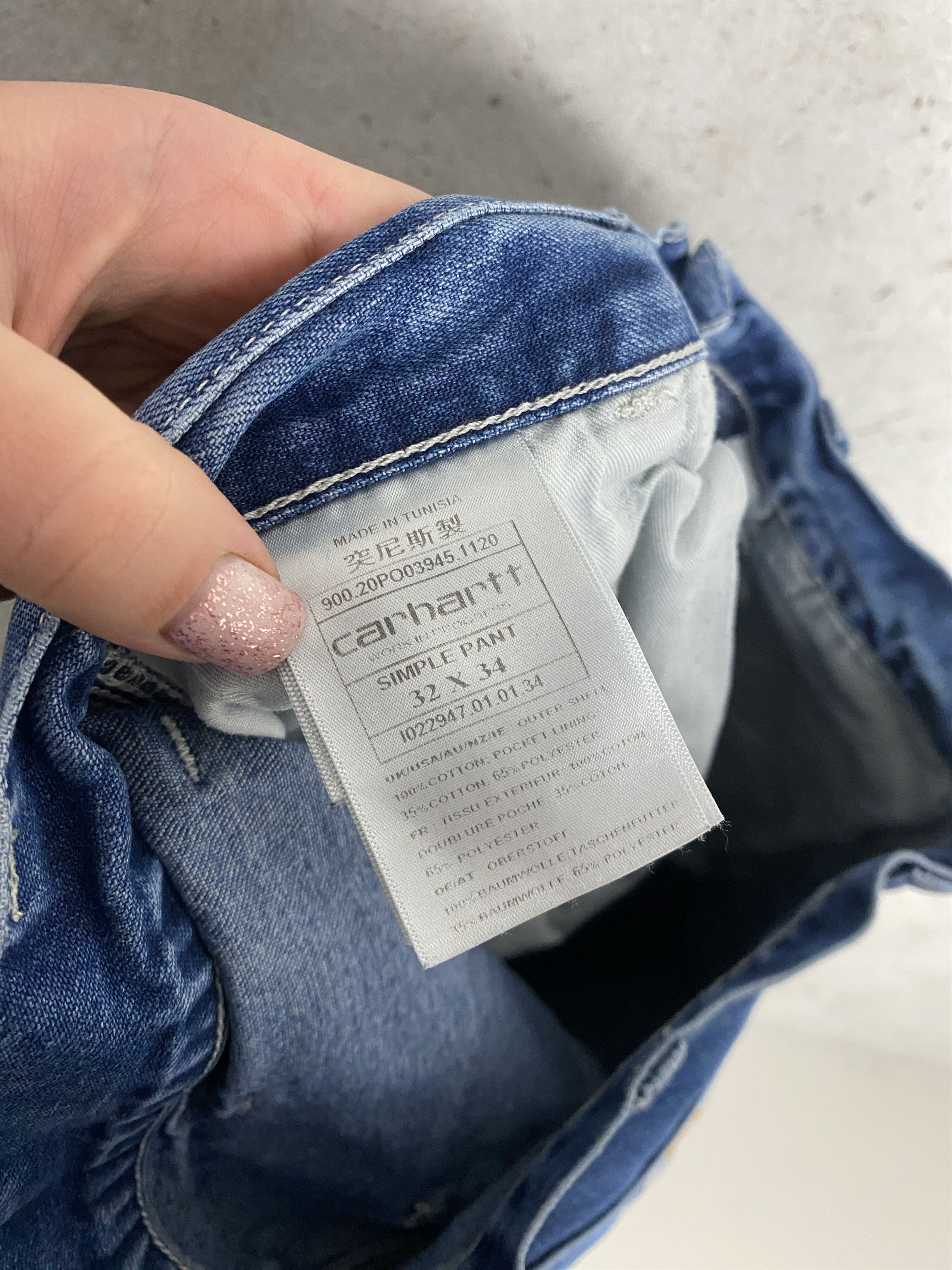 Carhartt Wip Carhartt WIP Simple Pant denim jeans pants Size US 32 / EU 48 - 6 Thumbnail