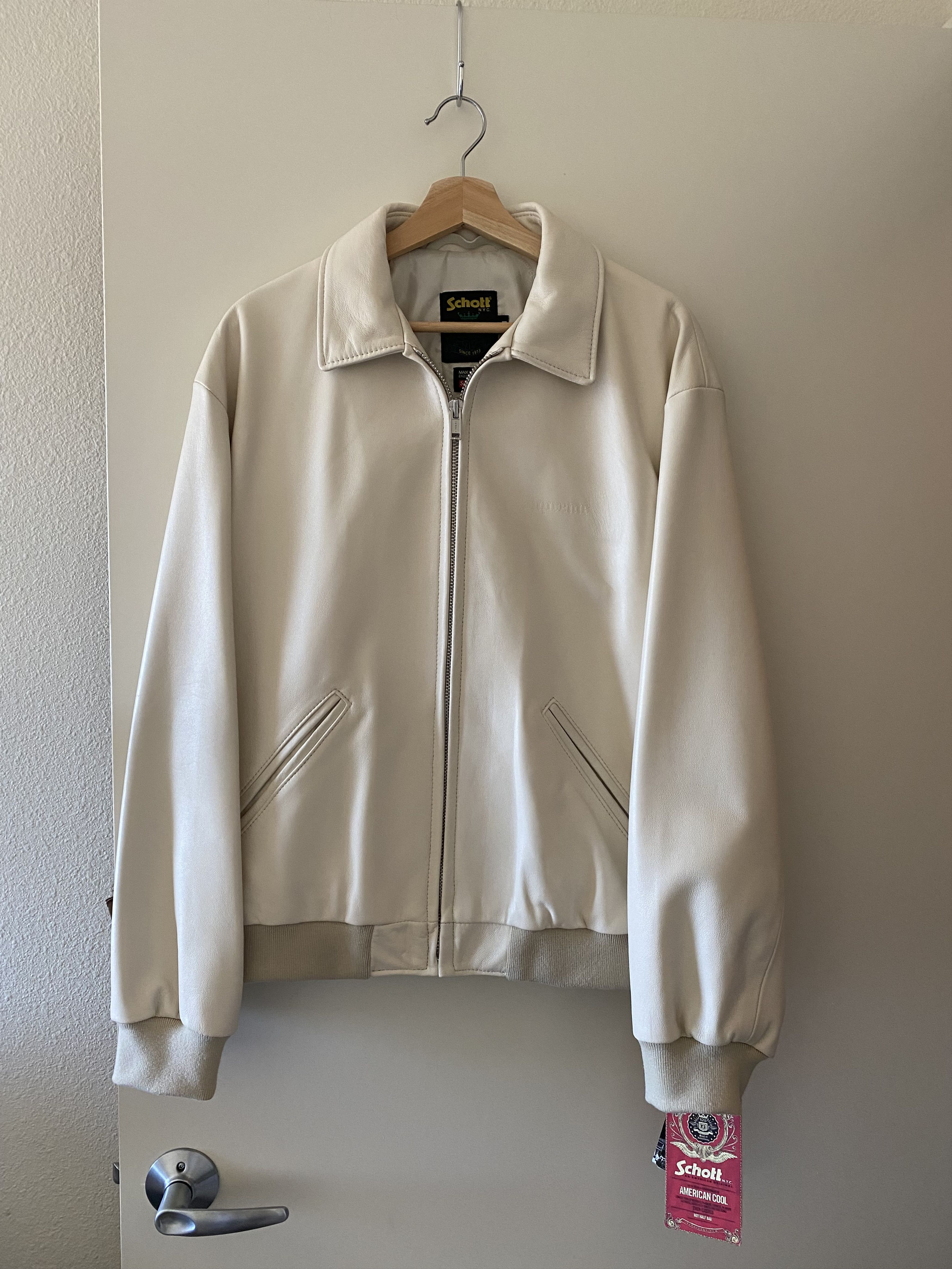 ジャケット・アウター Supreme Schott Hooded Leather Bomber S Supreme/schott leather bomber jacket