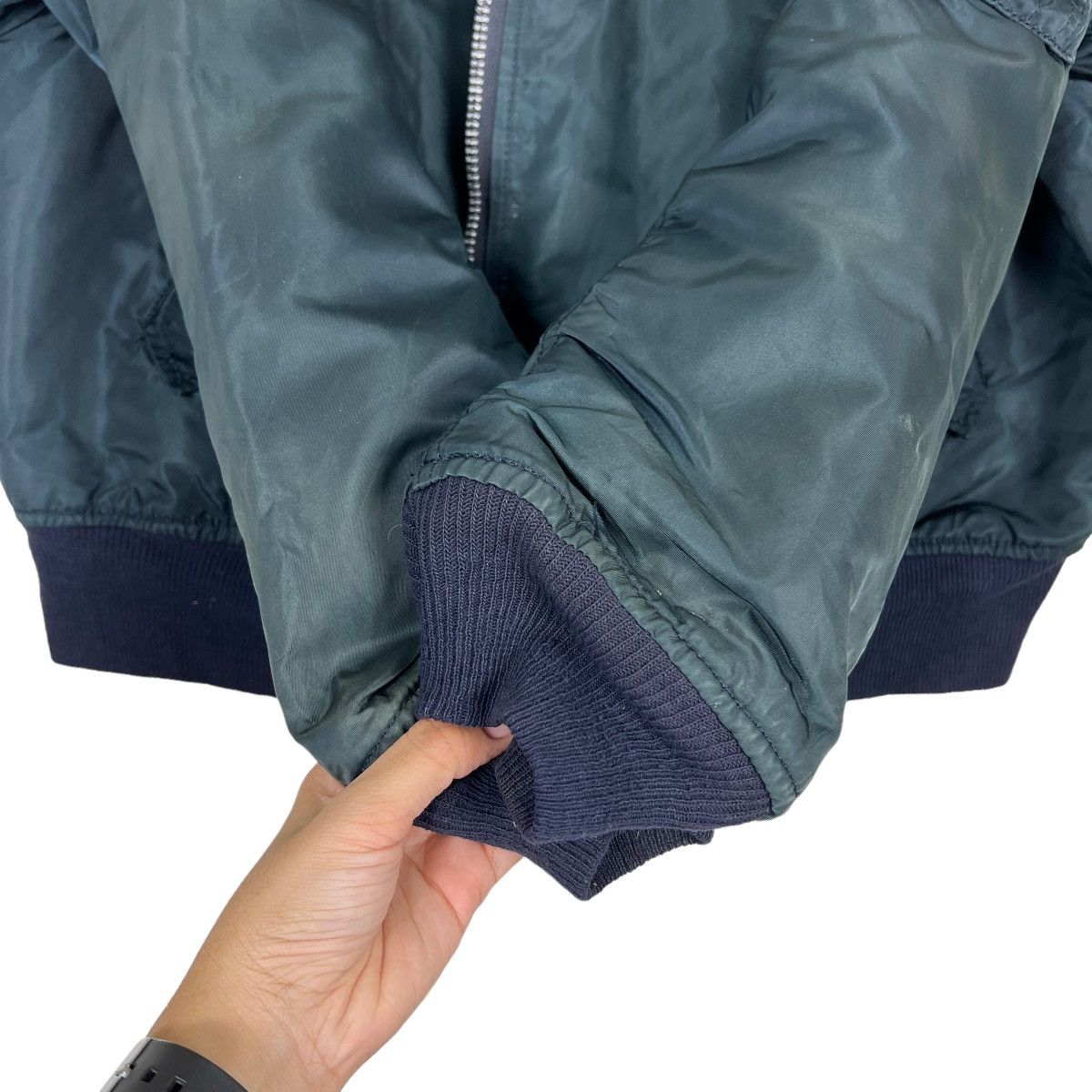 Alpha Industries 🔥 VINTAGE MA-1 ALPHA INDUSTRIES BOMBER JACKET MADE IN USA Size US L / EU 52-54 / 3 - 14 Thumbnail