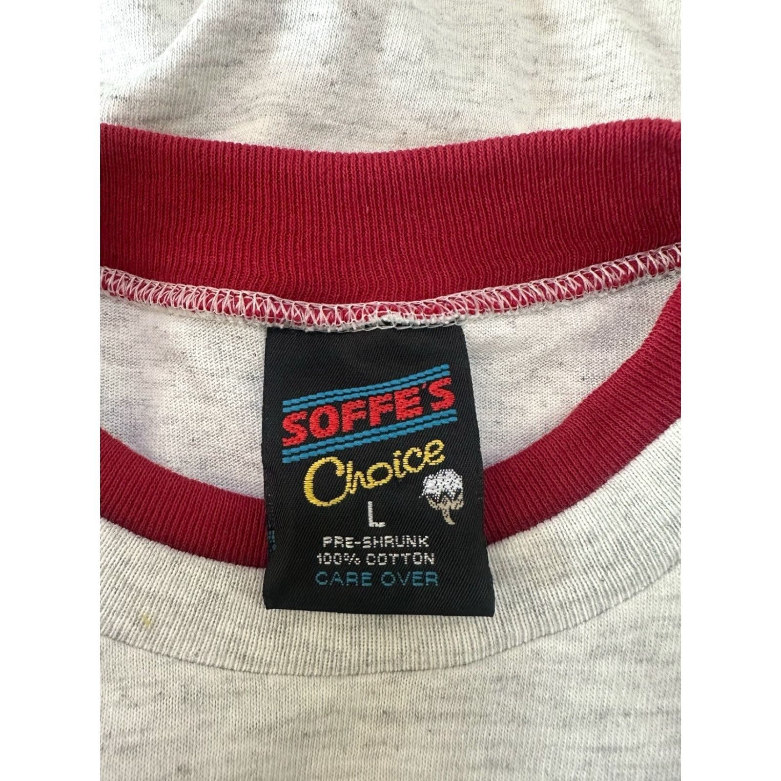 Soffe VINTAGE Soffe T-Shirt Mens L Gray 90s Deadstock NWOT Made in USA Colerain Cardinals Graphic Tee Mens 90s Cincinnati West Side Size US L / EU 52-54 / 3 - 4 Thumbnail