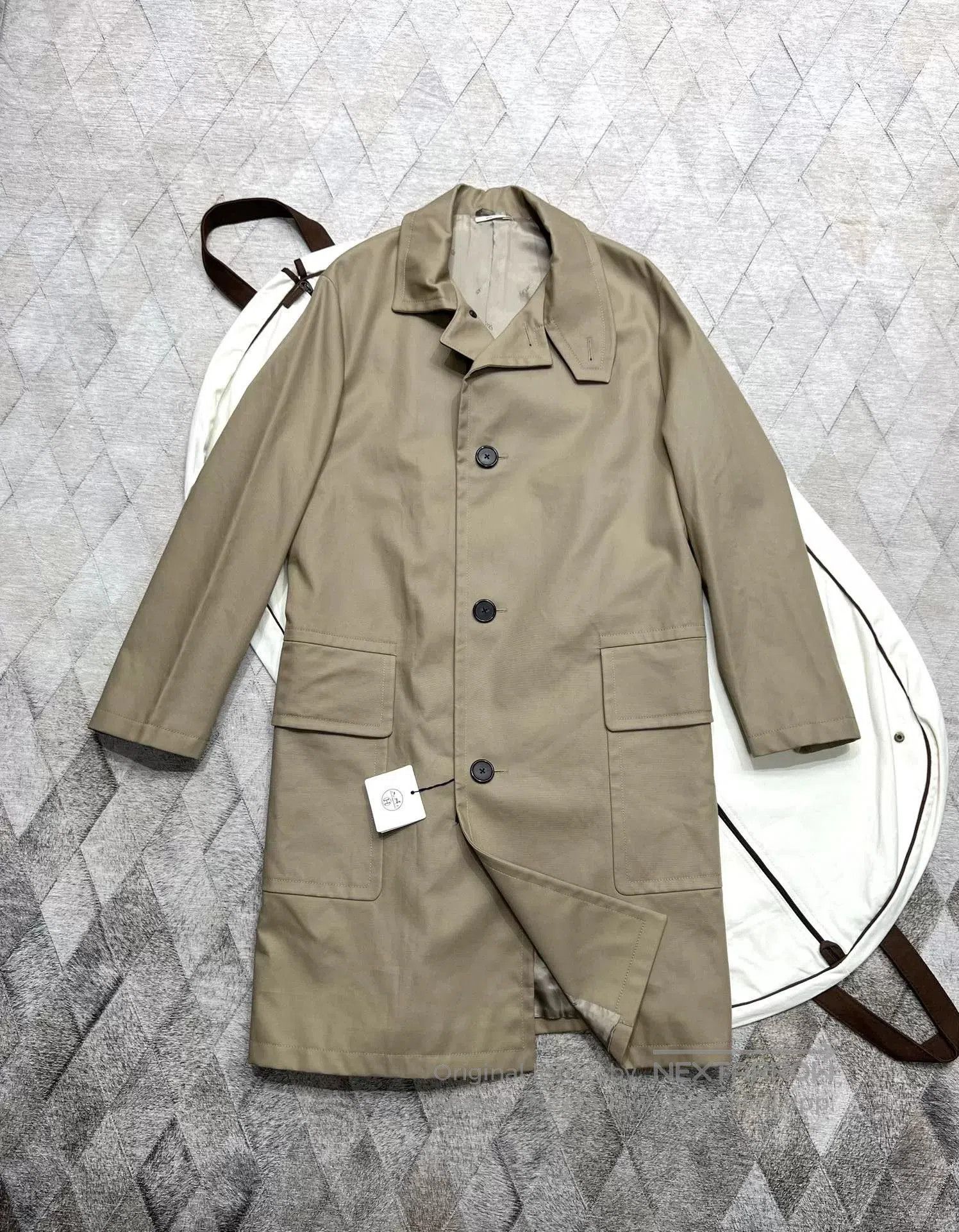 Hermes Hermes 21FW Patchwork Trench Coat. Size US M / EU 48-50 / 2 - 2 Thumbnail