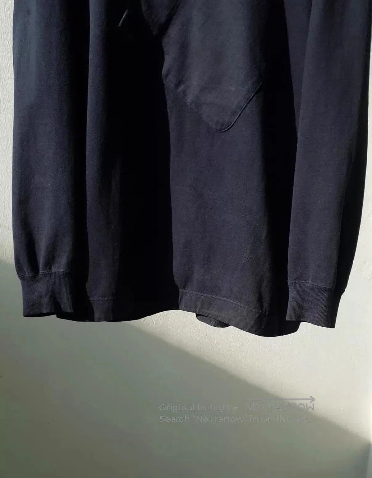 Issey Miyake Black Hoodie with Asymmetric Pocket, Size M. Size US M / EU 48-50 / 2 - 5 Thumbnail