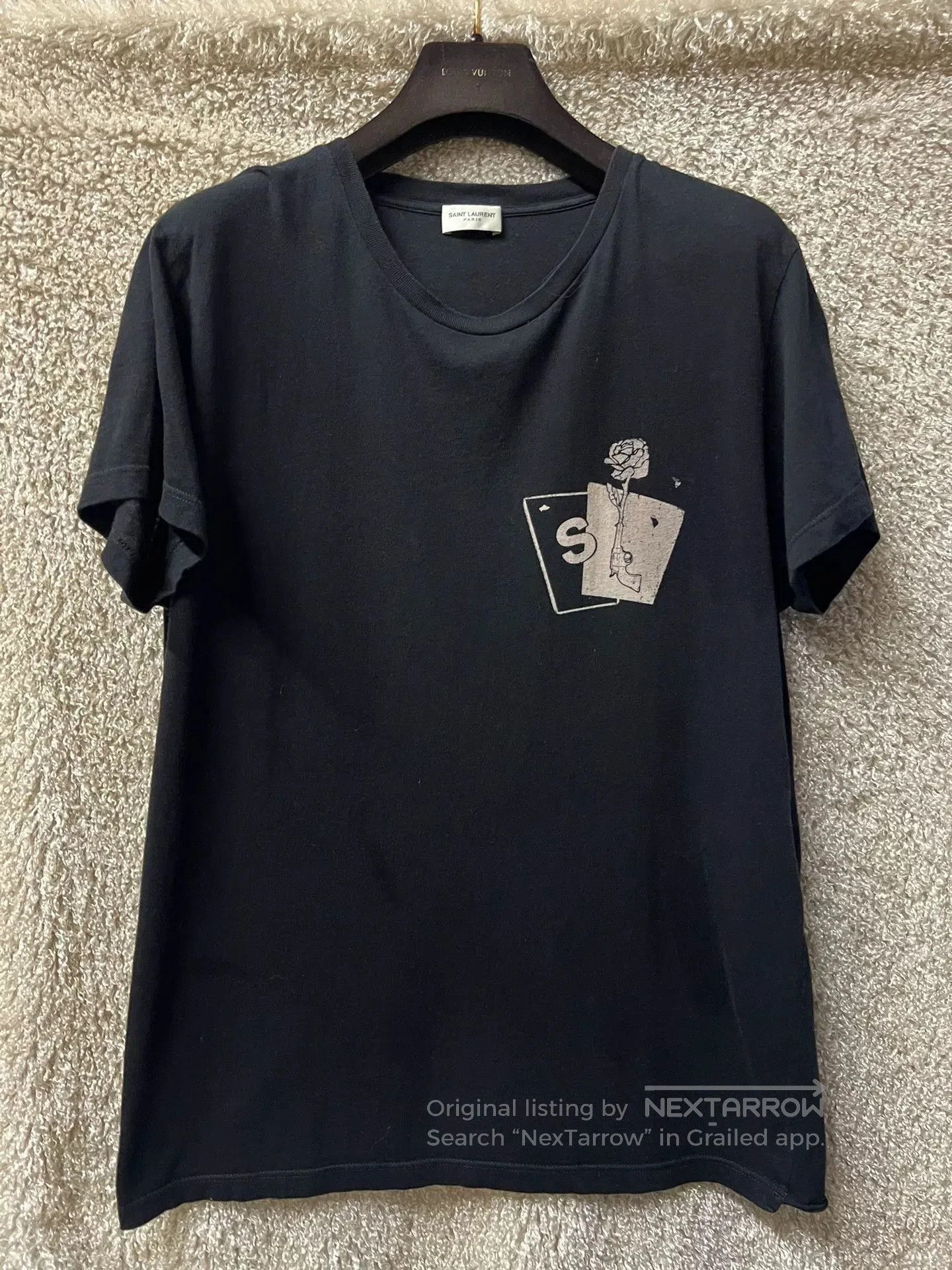 Saint Laurent Paris Saint Laurent Men's Casual Short Sleeve T. Size US S / EU 44-46 / 1 - 1 Thumbnail