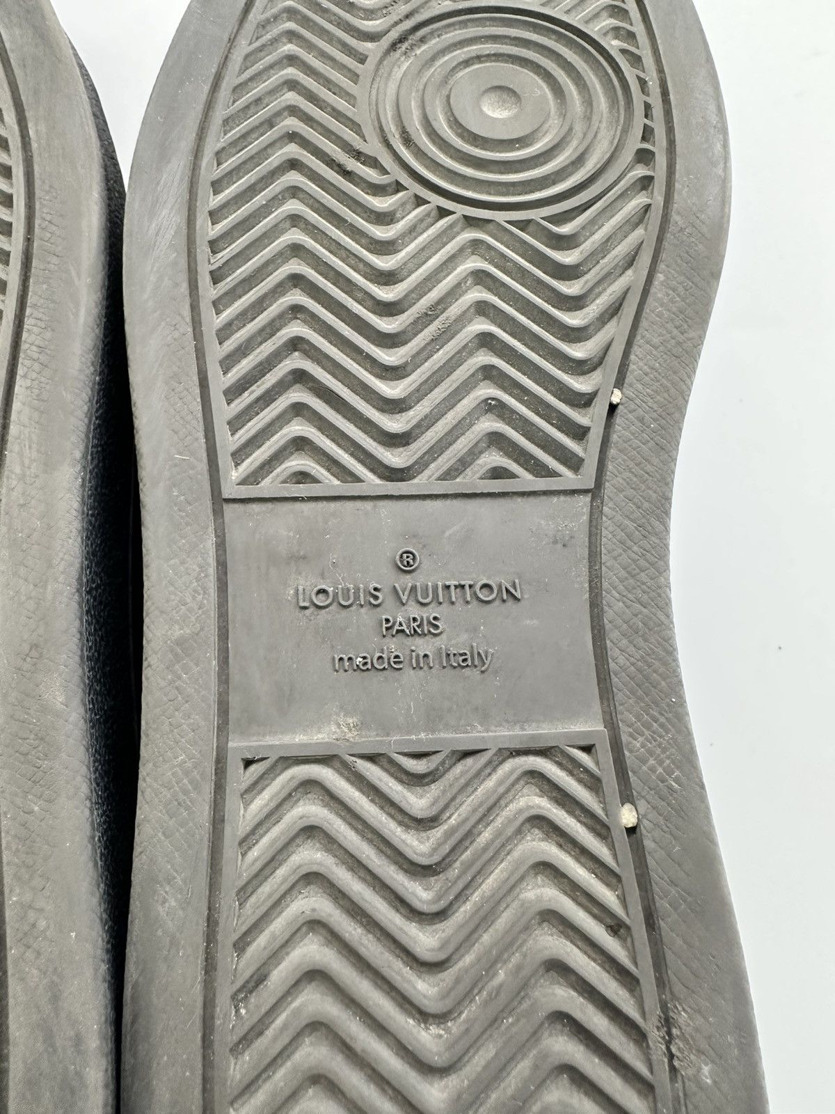 Louis Vuitton Louis Vuitton Black Leather Monogram Canvas Rivoli Sneaker Size US 7.5 / EU 40-41 - 10 Thumbnail