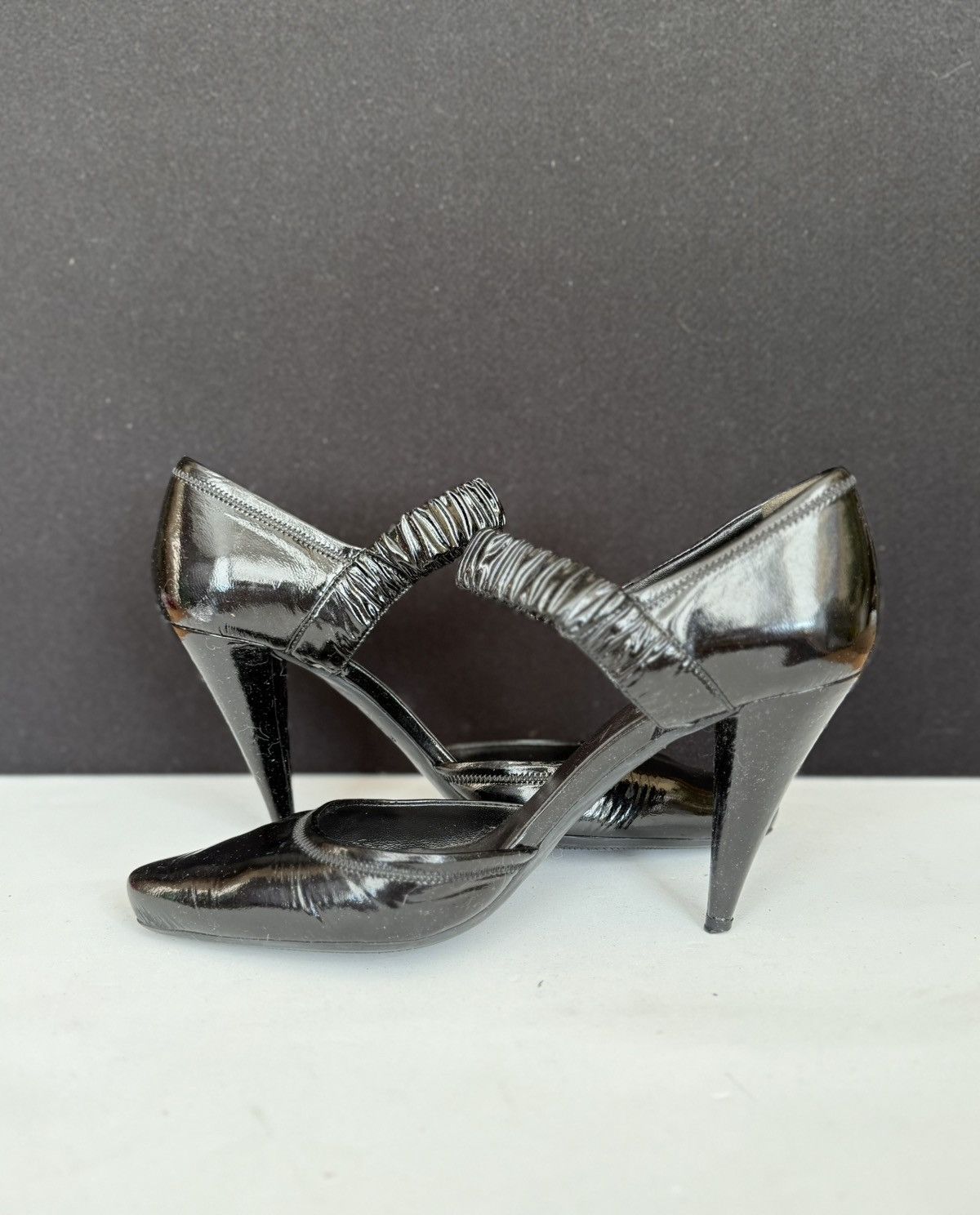 Prada Prada Black Patent Leather Heels Sizes 39 Size US 9 / IT 39 - 5 Thumbnail