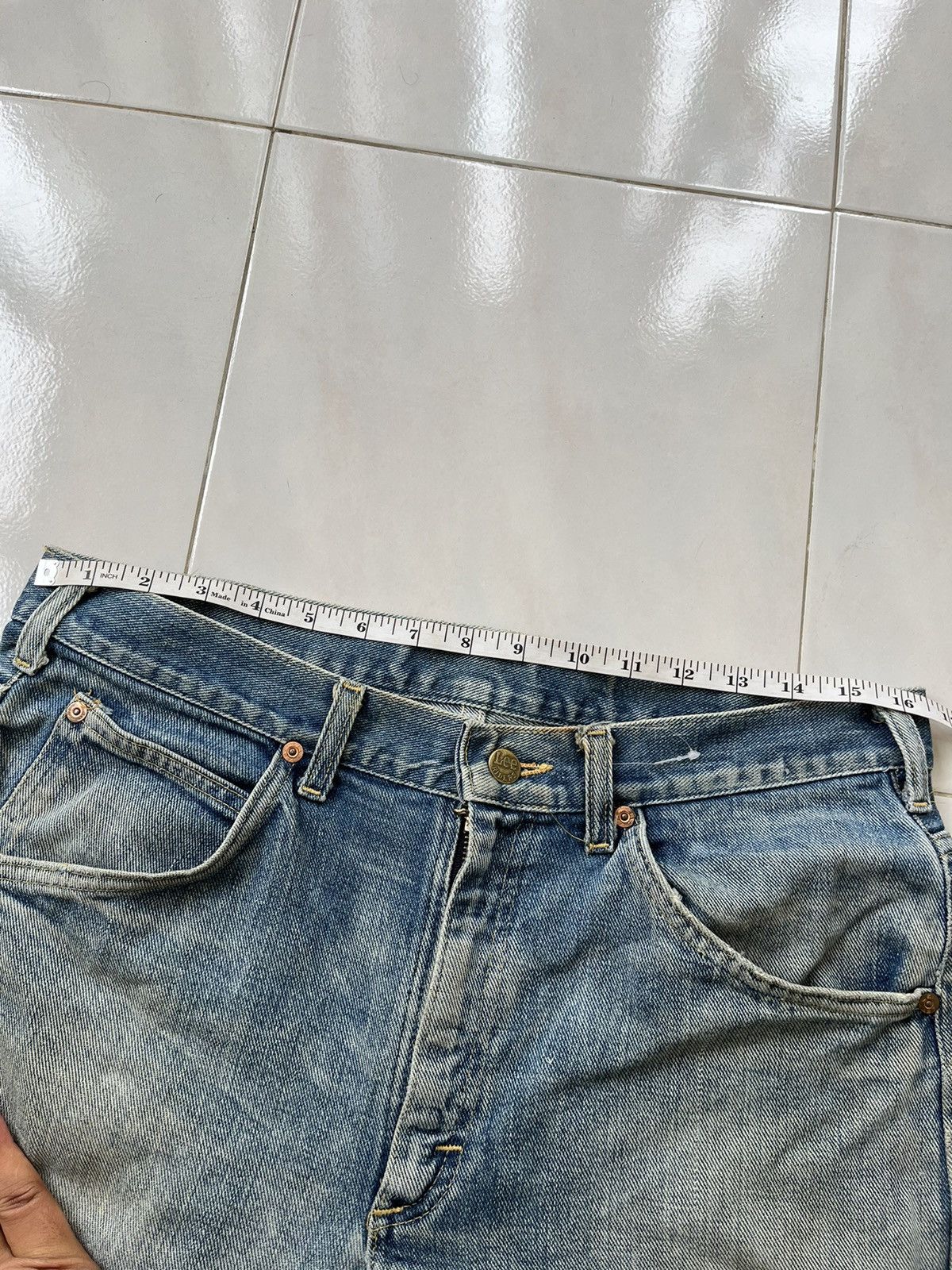Vintage 70s Distressed Lee Size US 33 - 8 Thumbnail