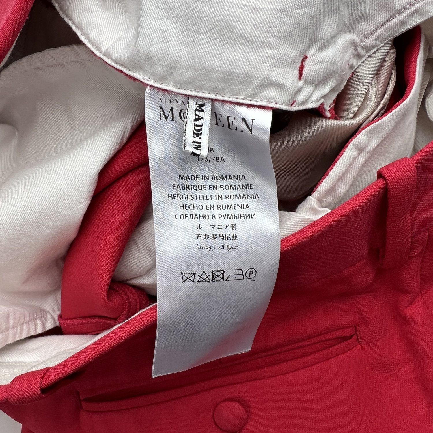 Alexander McQueen Alexander McQueen Red Suit Pants Size US 32 / EU 48 - 6 Thumbnail