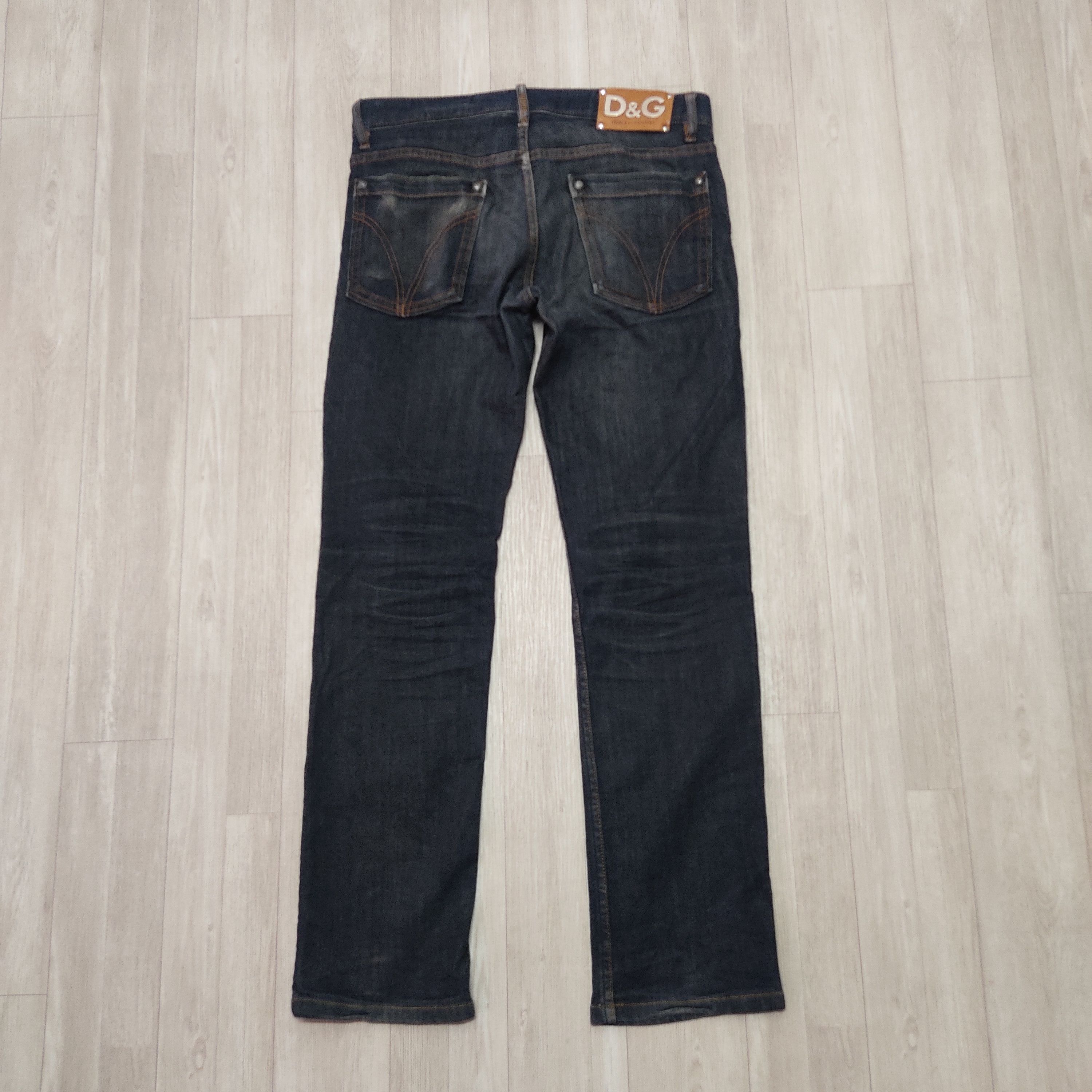 Dolce & Gabbana DOLCE & GABBANA Low Rise Straight Cut Slim Fit Denim Pants Size US 33 - 13 Thumbnail