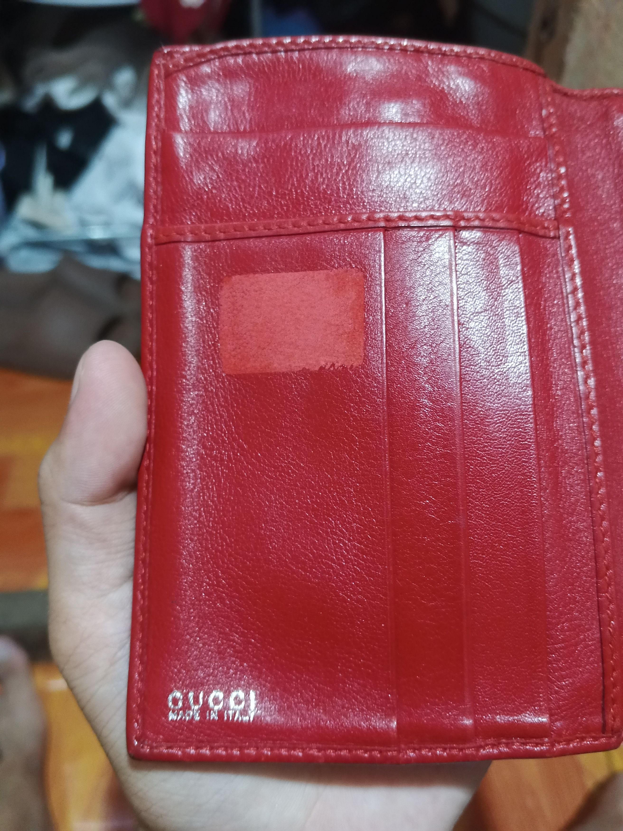 Gucci Vintage Gucci Horsebit Red Leather Wallet Size ONE SIZE - 2 Thumbnail