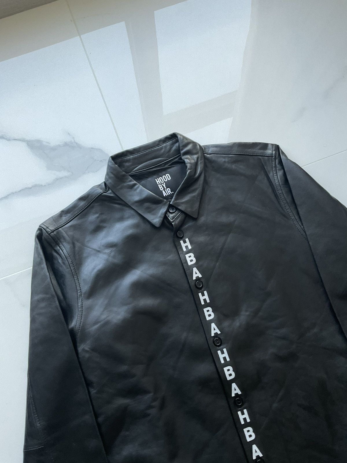 Hood By Air Hood by air compass leather button up Size US M / EU 48-50 / 2 - 3 Thumbnail