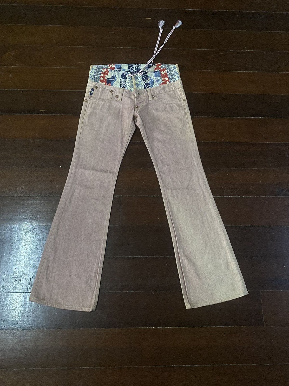 Le Grande Bleu (L.G.B.) rare yen japanese brand double waist boot cut sukajan b-1 Size US 32 / EU 48 - 9 Thumbnail