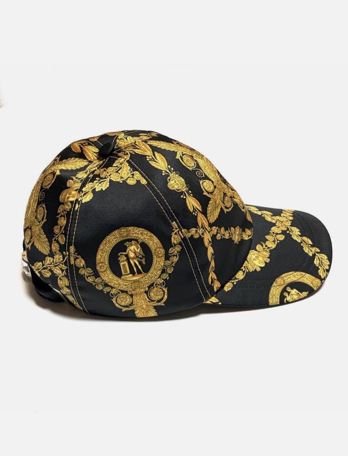 Versace Versace barocco baroque hat baseball cap medusa gold black Size ONE SIZE - 3 Thumbnail