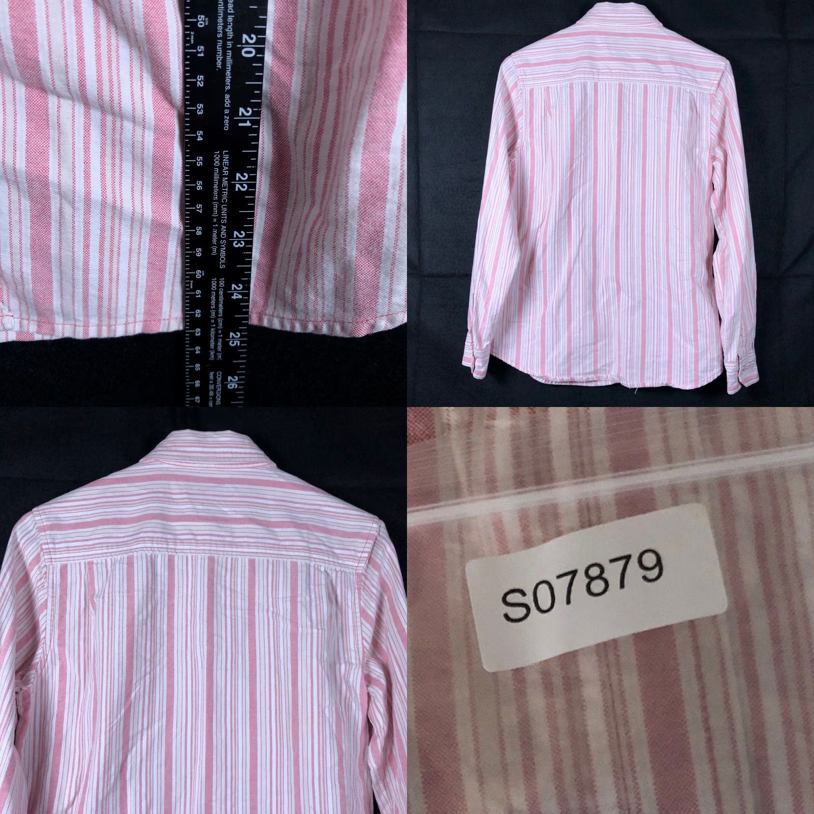 Eddie Bauer Eddie Bauer Womens Shirt Pink White Striped Collared Button Down Small Shirt Size S / US 4 / IT 40 - 8 Thumbnail