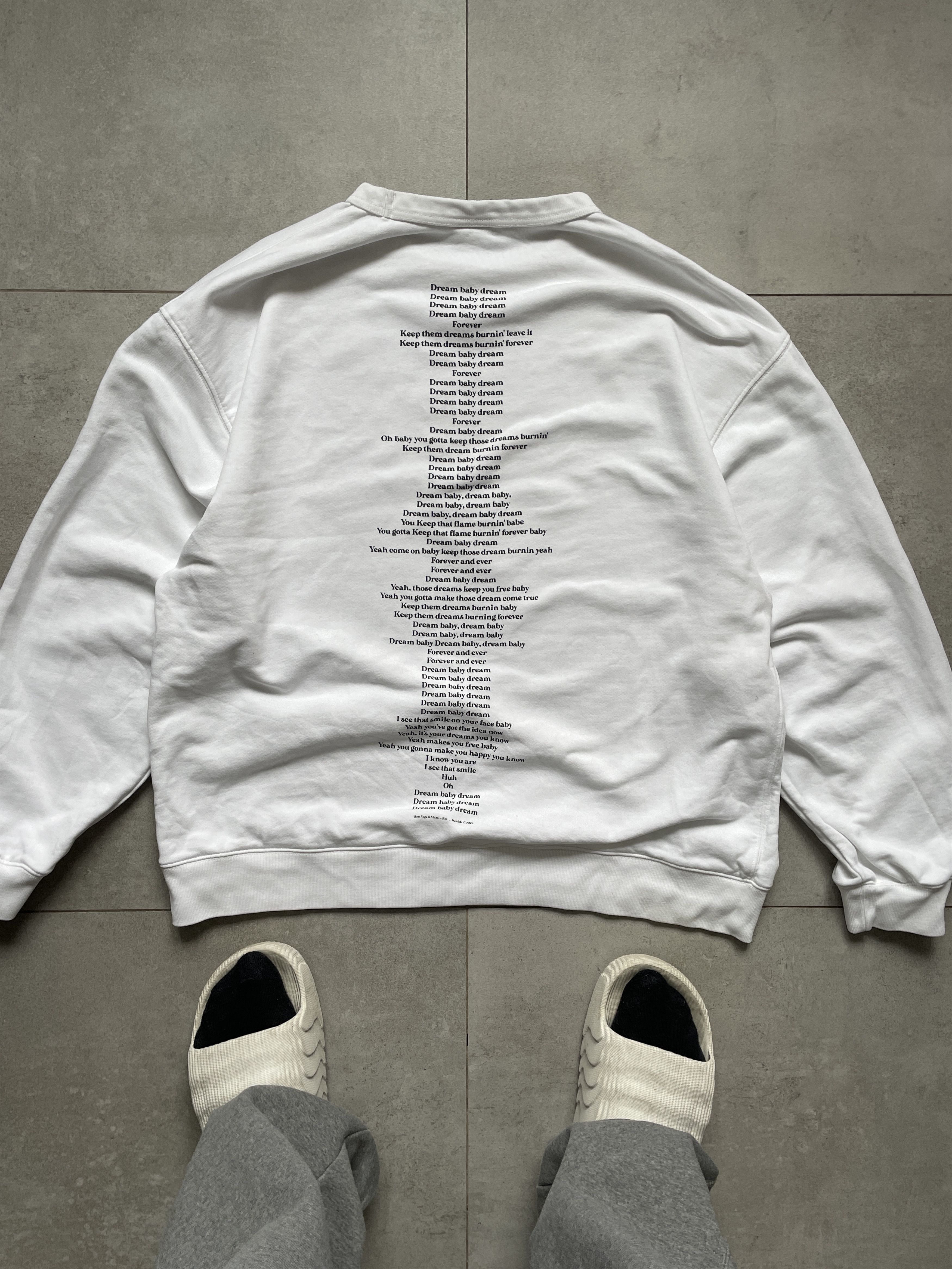 Dries Van Noten DRIES VAN NOTEN DREAM BABY DREAM WHITE AW22 CREWNECK Size US L / EU 52-54 / 3 - 3 Thumbnail