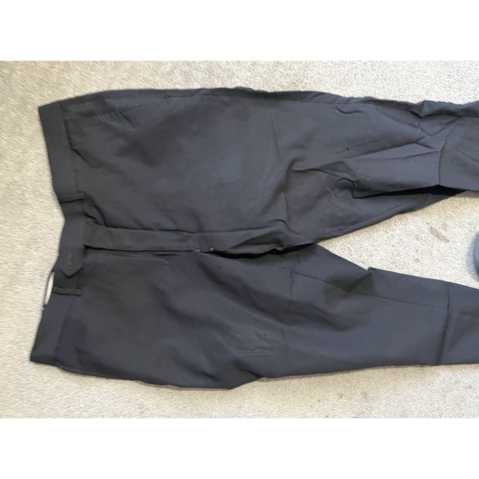 Saks Fifth Avenue Saks Fifth Avenue Slim Fit Wool Black Trousers Pants 36x30 Flat Front Old Money Men Dress Pants Slim Front Black Wool 36 Regular Mens Size US 36 / EU 52 - 4 Thumbnail