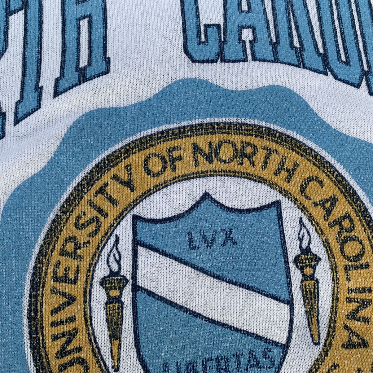 Hanes × Vintage Rare! Vintage 80s Distressed Hanes North Carolina University Size US L / EU 52-54 / 3 - 10 Thumbnail