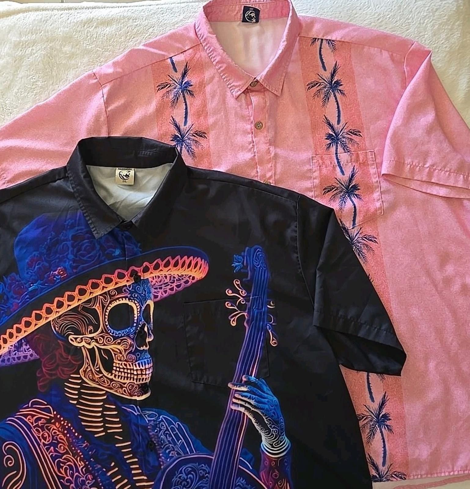 Other HARDADDY Mens XXL Day of the Dead / Hawaiian Button-up Shirt Size US XXL / EU 58 / 5 - 1 Thumbnail