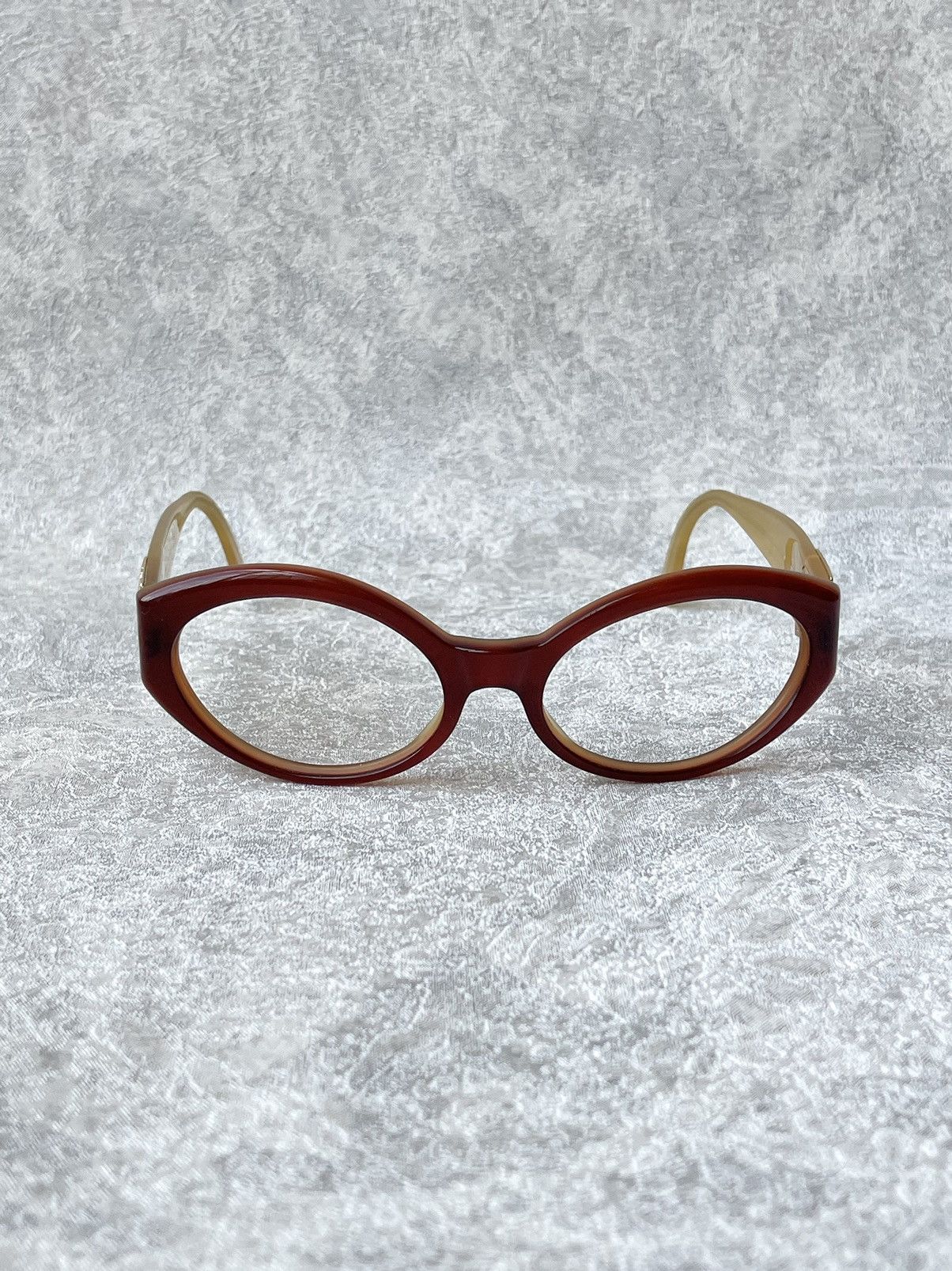 Yves Saint Laurent Vintage Yves Saint Laurent YSL Logo Oval Cat-Eye Glasses Size ONE SIZE - 2 Thumbnail