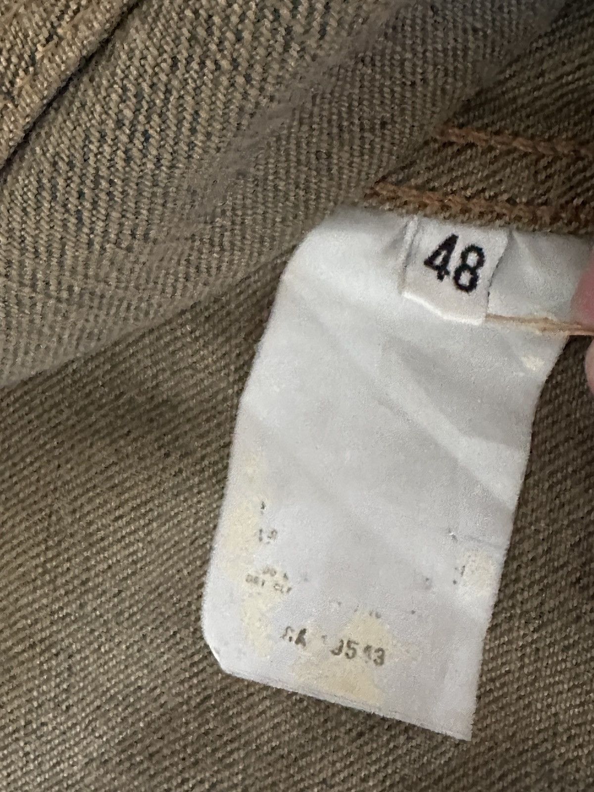 Helmut Lang 1997 Helmut Lang Vintage Stained Denim Jacket Size US M / EU 48-50 / 2 - 11 Thumbnail