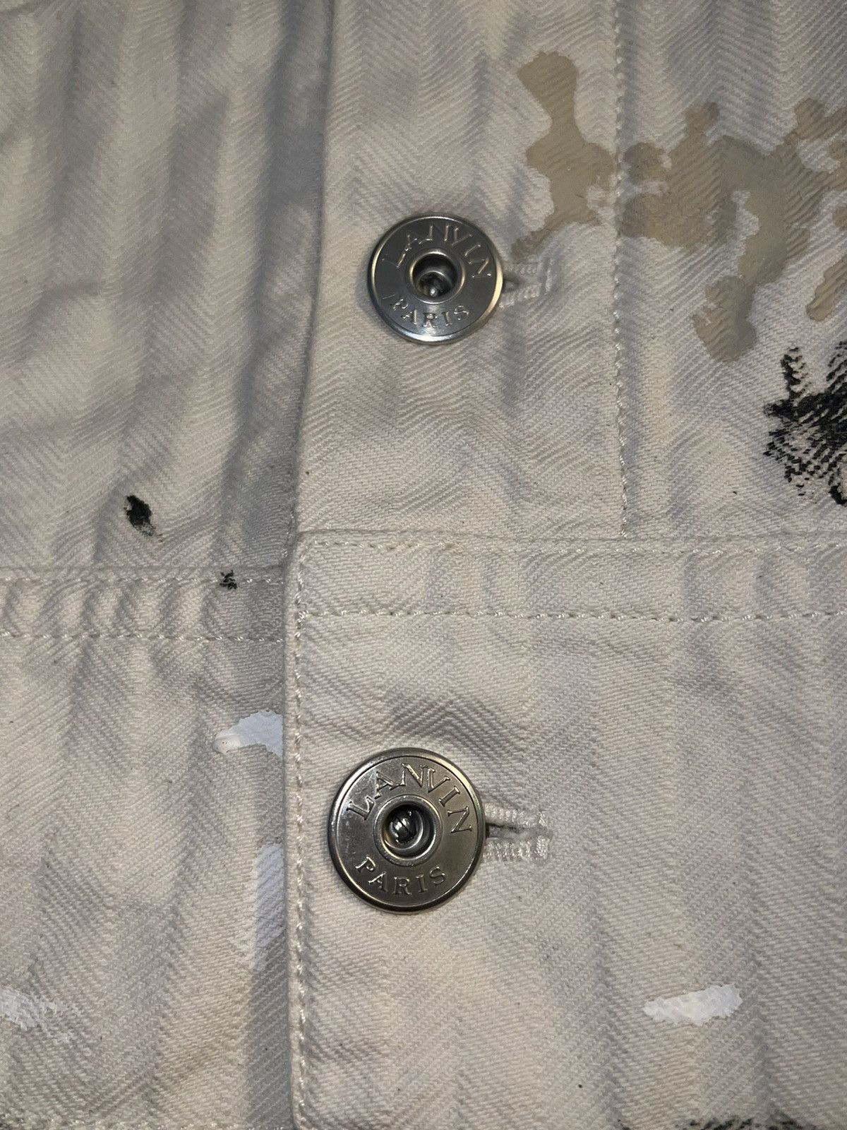 Gallery Dept. × Lanvin Lanvin X Gallery Dept. Paint Splatter Denim Jacket Size US S / EU 44-46 / 1 - 6 Thumbnail