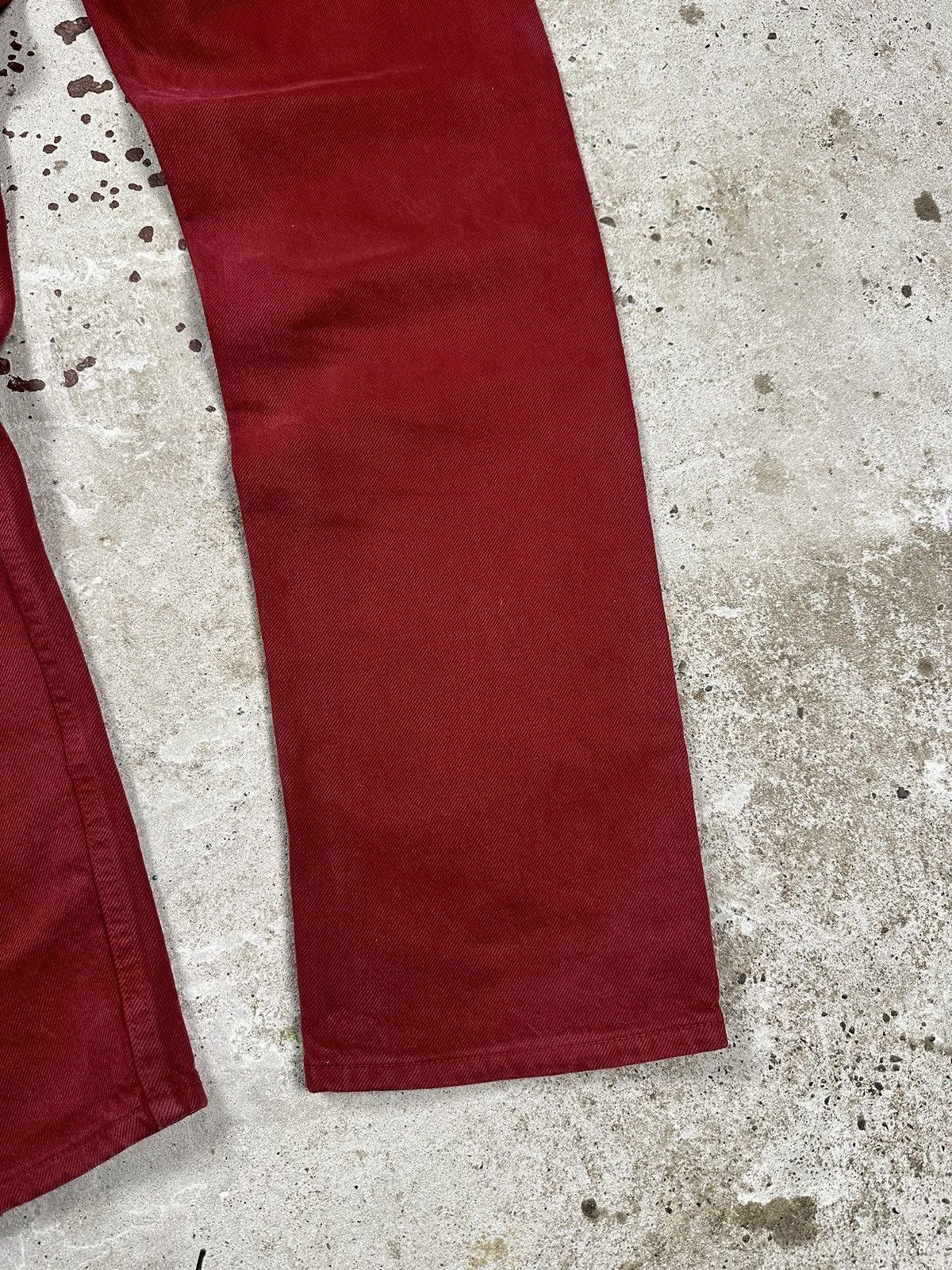 Levi's × Vintage Vintage 1996 Levi’s 501 Red Denim Pants Jeans Size US 30 / EU 46 - 10 Thumbnail