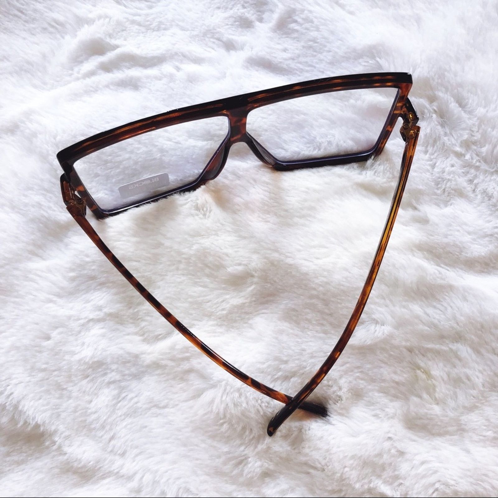 Other Lana Brown Rectangle Computer Light Glasses Size ONE SIZE - 10 Thumbnail