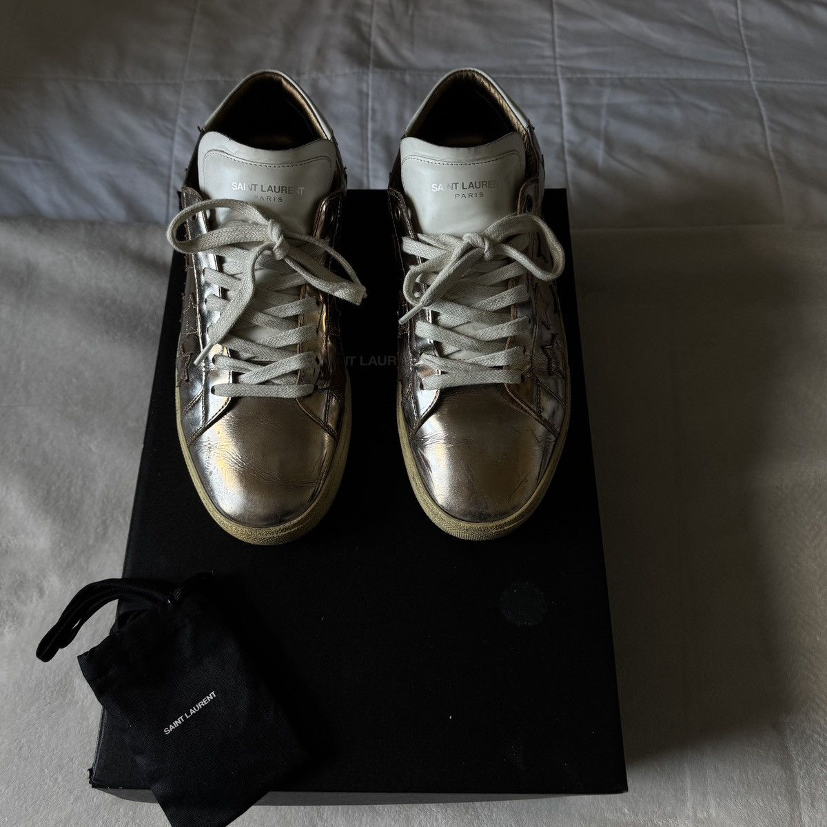 Saint Laurent Paris Saint Laurent Men’s Court Classic Sneaker Size US 9 / EU 42 - 3 Thumbnail