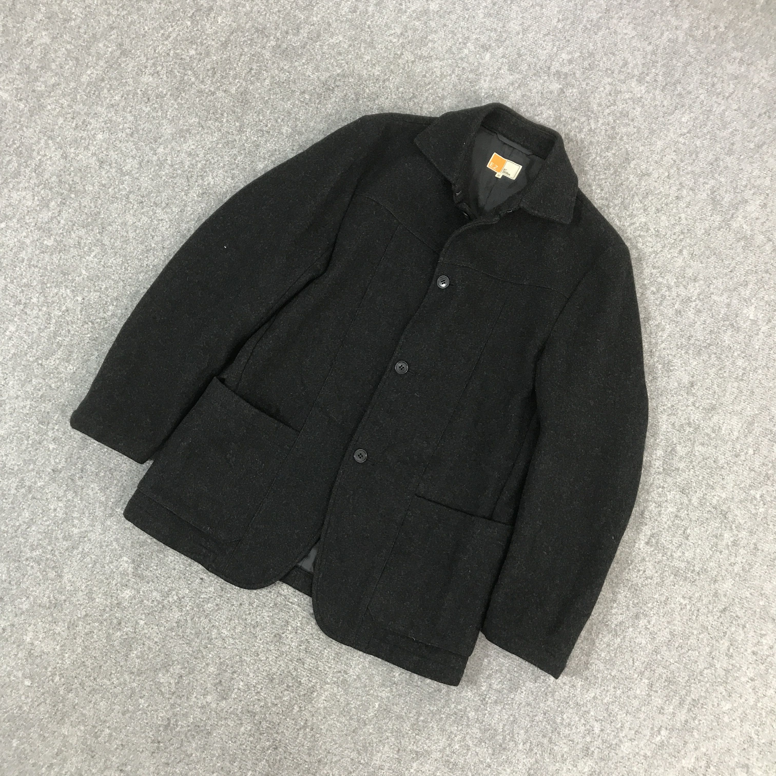 Z Zegna EZ ZEGNA JAPAN DESIGN WOOL BUTTON UP JACKET Size US M / EU 48-50 / 2 - 5 Thumbnail
