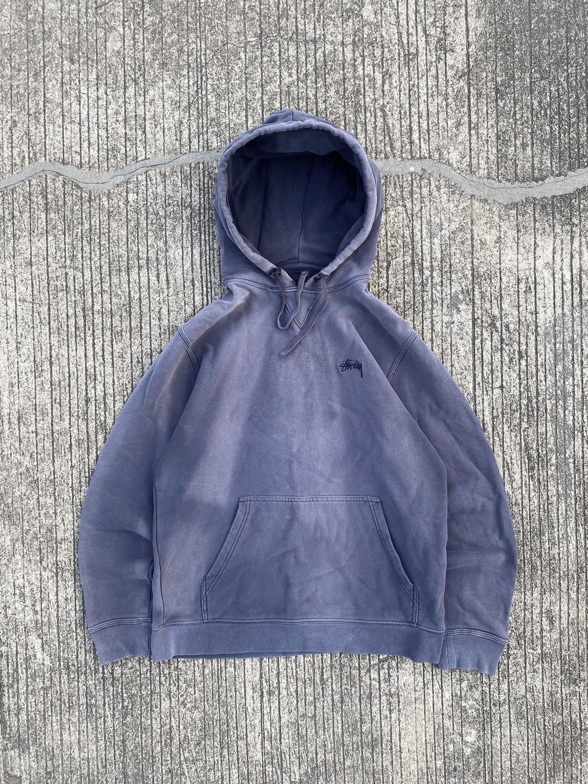 Stussy Vintage Faded Stussy Hoodie Size US S / EU 44-46 / 1 - 1 Thumbnail