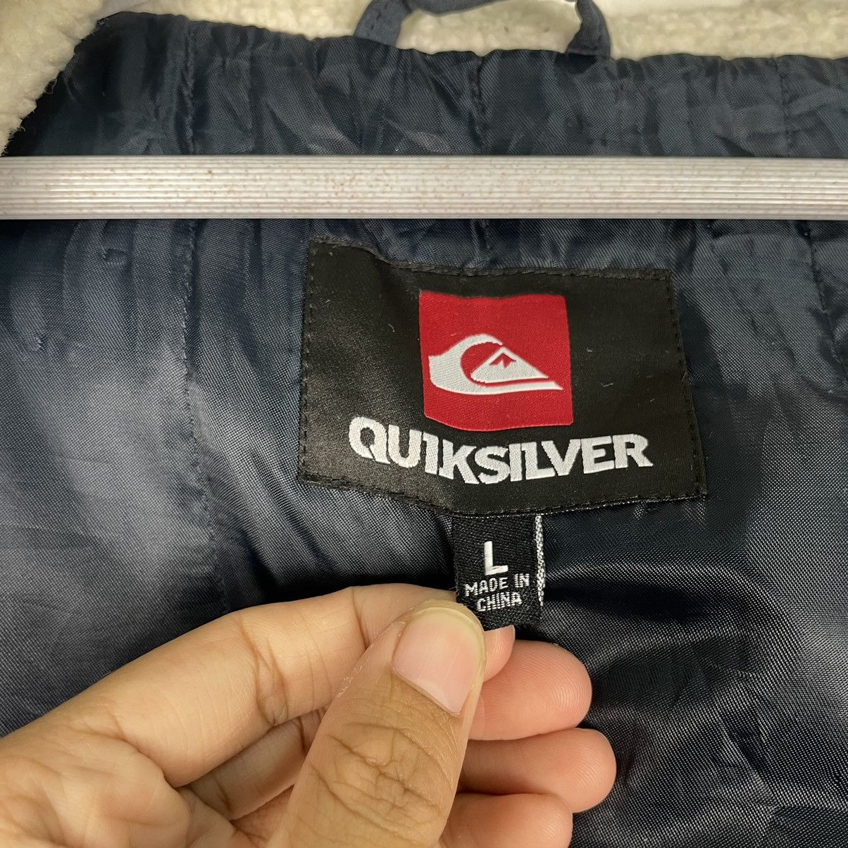 Quiksilver 💥QUIKSILVER NAVY BLUE HOODIE PARKA JACKET Size US L / EU 52-54 / 3 - 12 Thumbnail