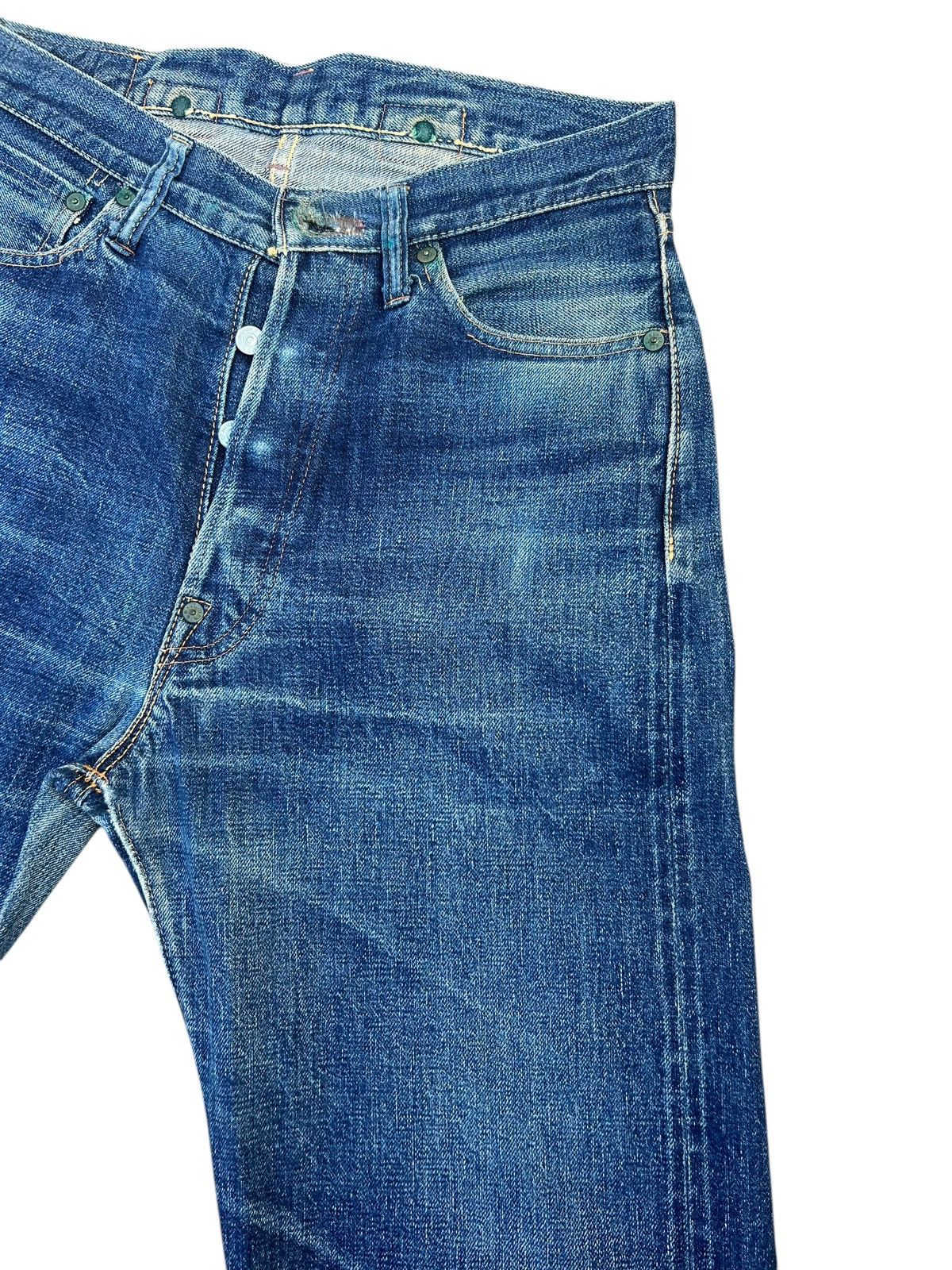 Denime Vintage 90s DENIME Japan Leather Patch Denim Selvedge Jeans Size US 29 - 9 Thumbnail
