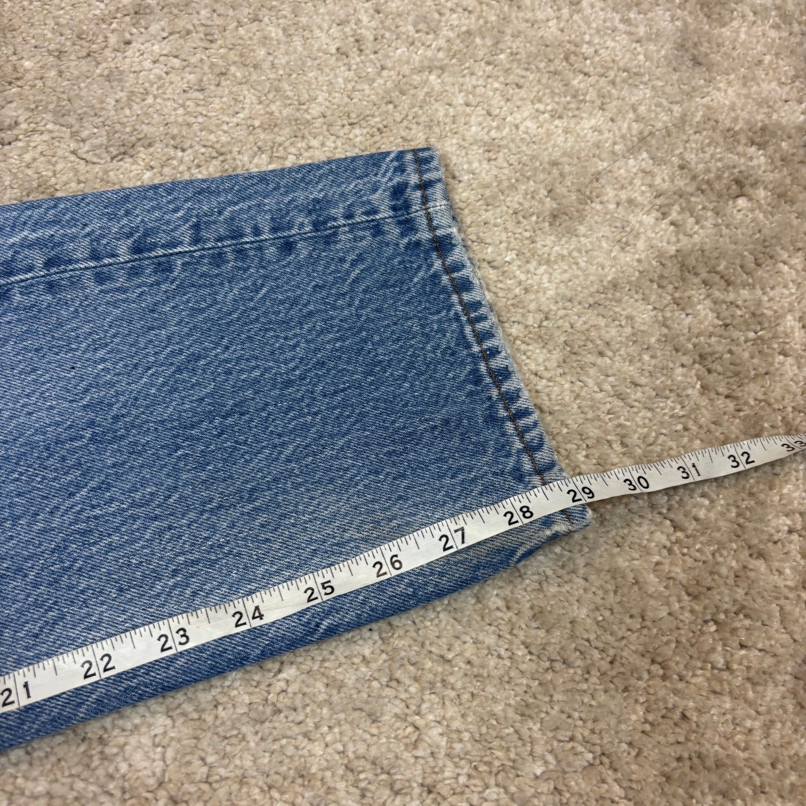 Levi's × Vintage Vintage 80s Levi's 501 Straight Leg Patch Jeans 32x32(30x29) Size US 30 / EU 46 - 9 Thumbnail