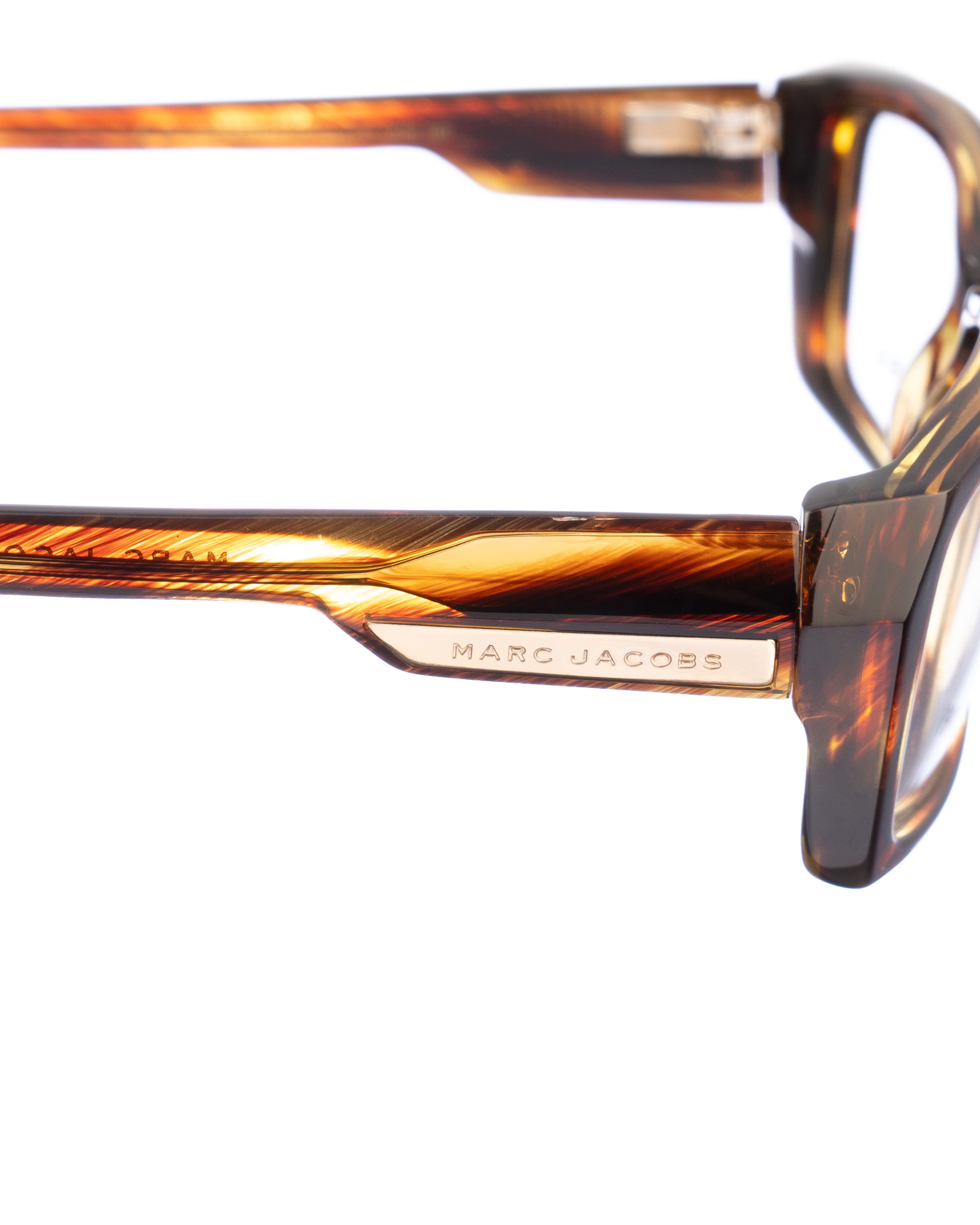 Marc Jacobs Marc Jacobs 00s Rectangular Brown Glasses Size ONE SIZE - 3 Thumbnail