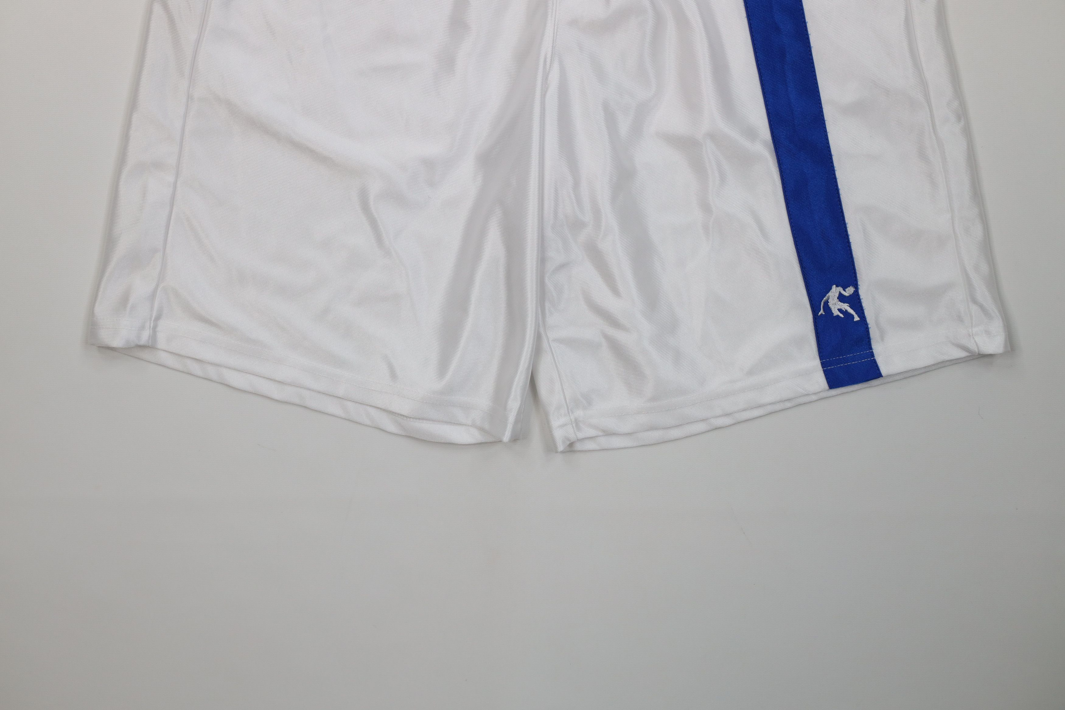 Vintage And1 And One Basketball Gym Basketball Shorts White Blue Size US 30 / EU 46 - 4 Thumbnail