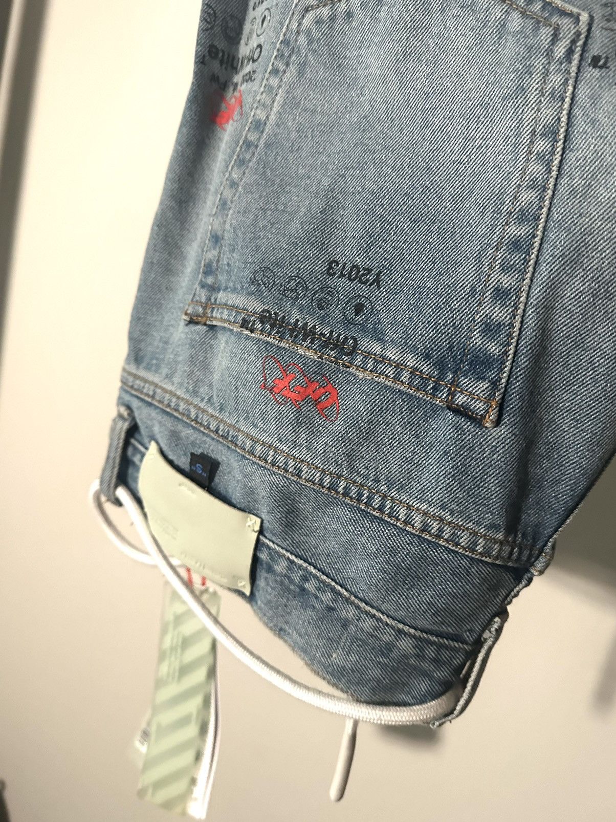 Off-White × Virgil Abloh Off-White 2013 Slim-fit Printed Jeans Size US 34 / EU 50 - 3 Thumbnail