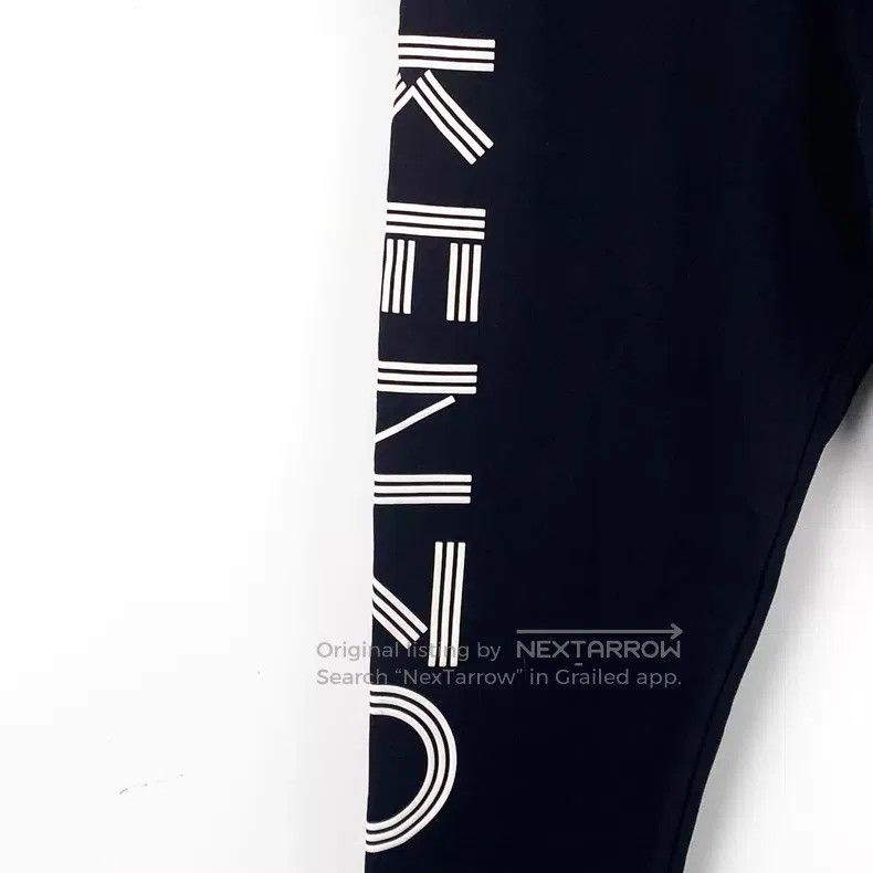 Kenzo Kenzo size XL Black Logo Letter Cotton Drawstring Casual Tr Size 26" / US 2 / IT 38 - 4 Thumbnail
