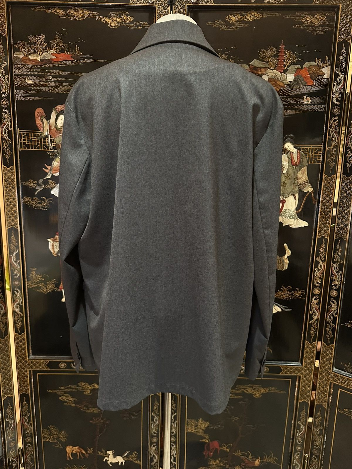 Mfpen Grey Tropical Wool Blazer Size US M / EU 48-50 / 2 - 3 Thumbnail