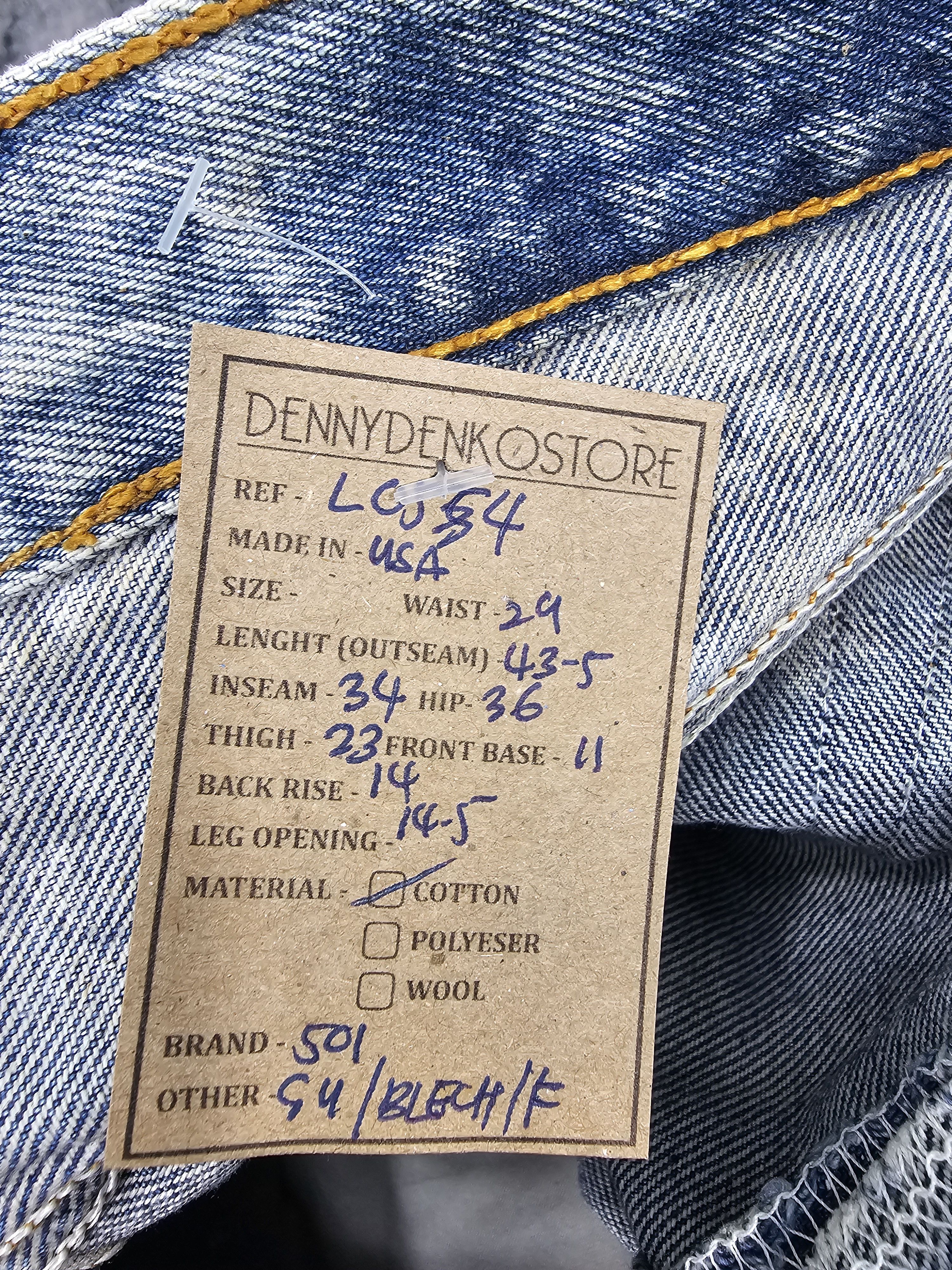 Levi's Vintage Clothing Vitg90's LEVIS 501 Bleached Effect Jeans Made In USA L0554 Size US 29 - 17 Thumbnail